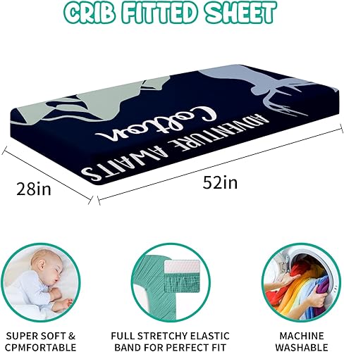 Miniatura 5 de Juego de ropa de cama personalizado para cuna 5 piezas de regalo personalizado con nombre, juego de ropa de cama de guardería para cunas de bebé,