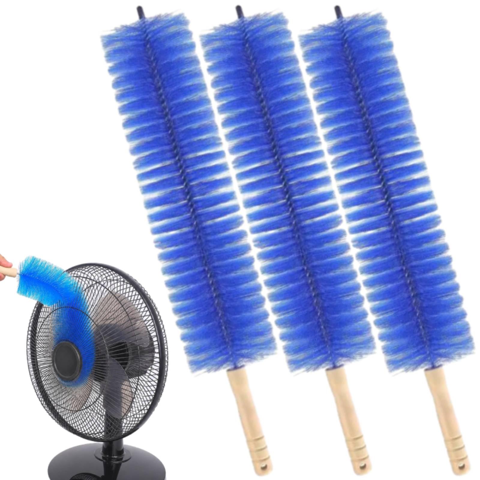 Cepillo de limpieza de ventilador, plumero de cabeza de microfibra flexible para telarañas y polvo, limpiador reutilizable para ventiladores de techo, rejillas de ventilación, persianas, cortinas y