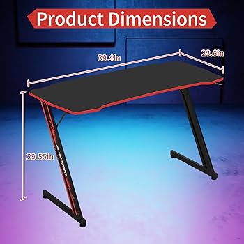 Amazon.com: YRLLENSDAN 39 ”Gaming Desk Ergonomic Computer