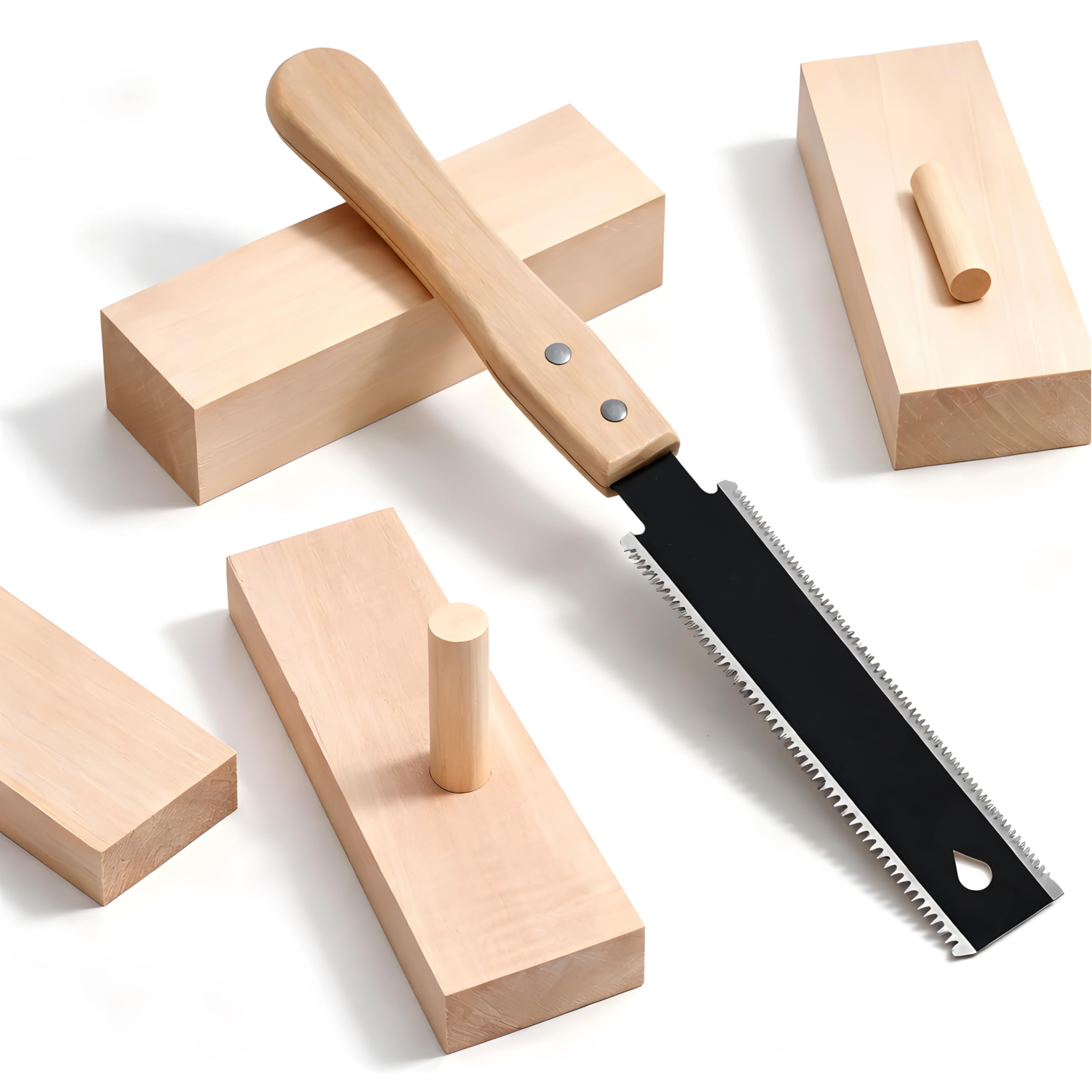 Sierra Japonesa de Doble Filo 11/17 TPI, Sierra de Doble Filo para Corte al Ras, Herramienta de Carpintería Precisa, Serrucho Madera con Mango Ergonómico, Sierra de Mano para Bricolaje y Poda