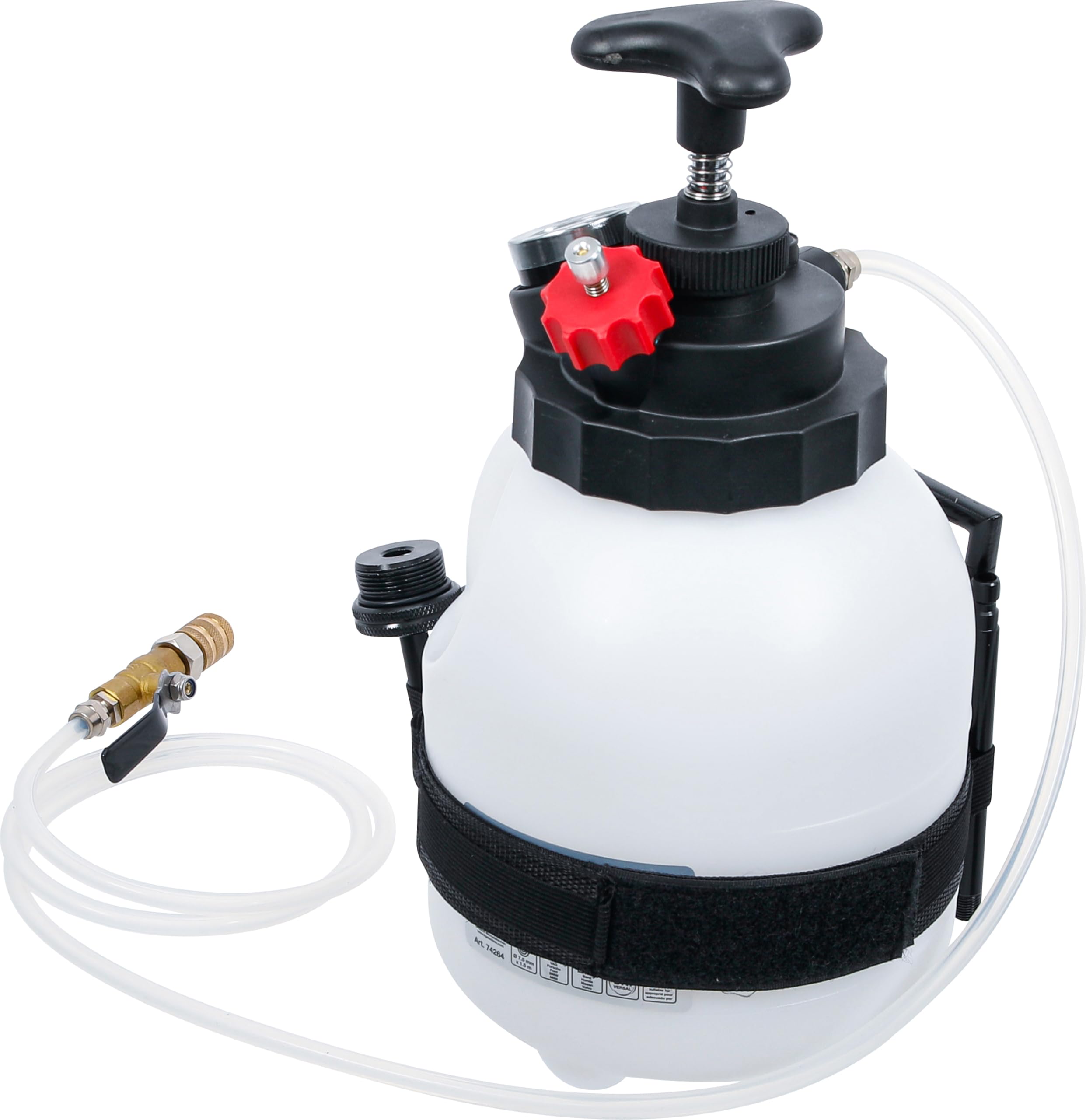 BGS DIY 74264 | Appareil de Remplissage de Boite de Vitesse avec Pompe Main | avec 12 adaptateurs | 3 l