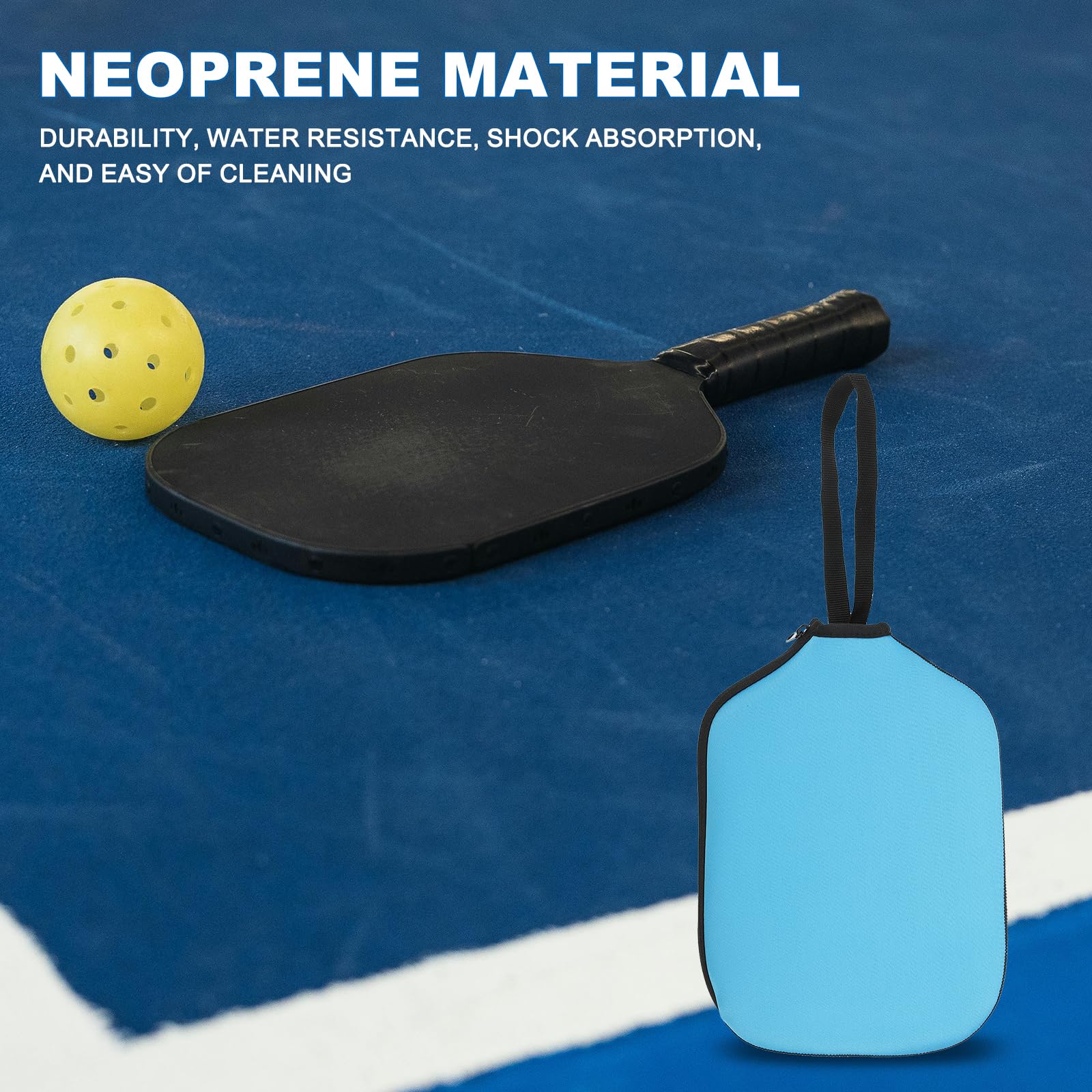 PATIKIL Pickleball Paddle Hülle - Neopren, Wasserabweisend, Mit Tragegurt