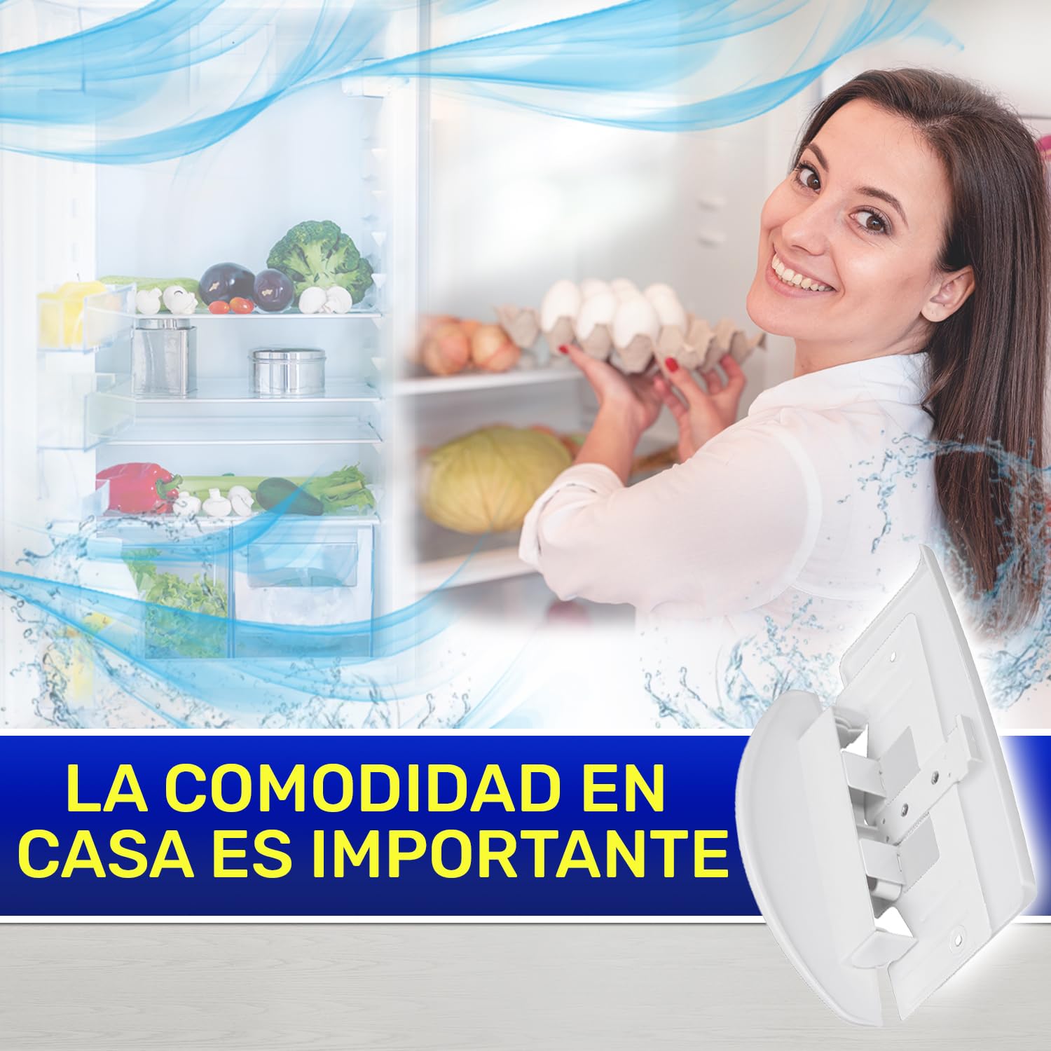 MONTERAL Tirador Frigorifico Combinado y Congelador Vertical 182 x 90 x 70 mm con Código Original 7042614 704261400 7422679 7422820 742282000 para Liebherr - Garantía de 10 Años