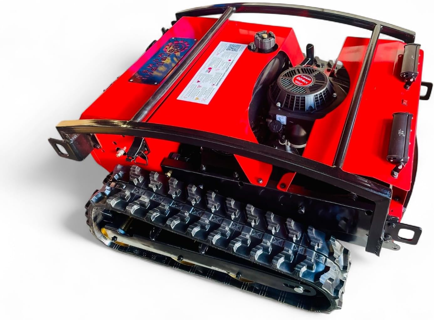 Remote Control Lawn Mower | 55-Degree Slope Climb | 24 Inch Cut | 6L Gas Tank | Brushless Drive Motor | 9hp Gas Engine | Snowplow