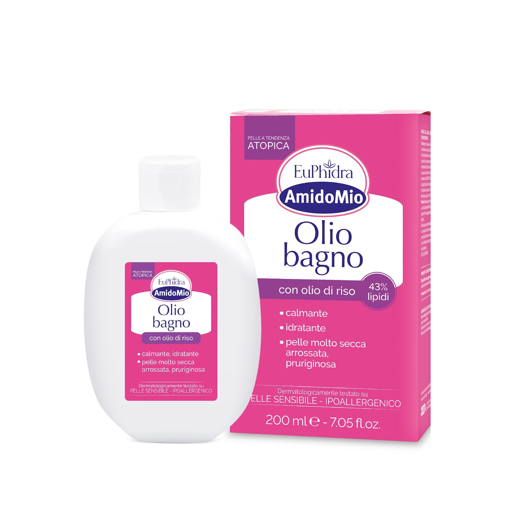 Euphidra - Euphidra AmidoMio Olio Bagno Detergente ai Lipidi 200ml - 905332779