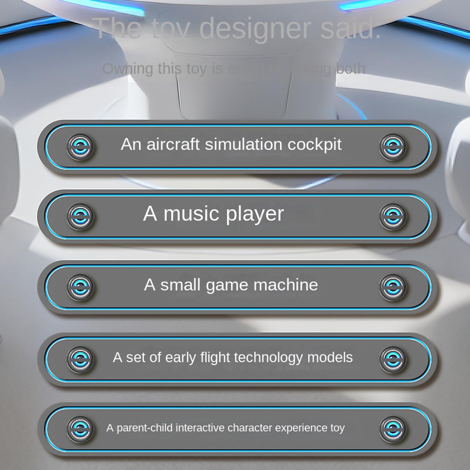 Panneau De Commande d'avion – Jouet Interactif De Cockpit Lumineux Et Sonore, Simulateur d'avion Éducatif pour , Ensemble De Jeu De Vol Durable | Jeu Pilote De Simulation Engageant pour Une UTI