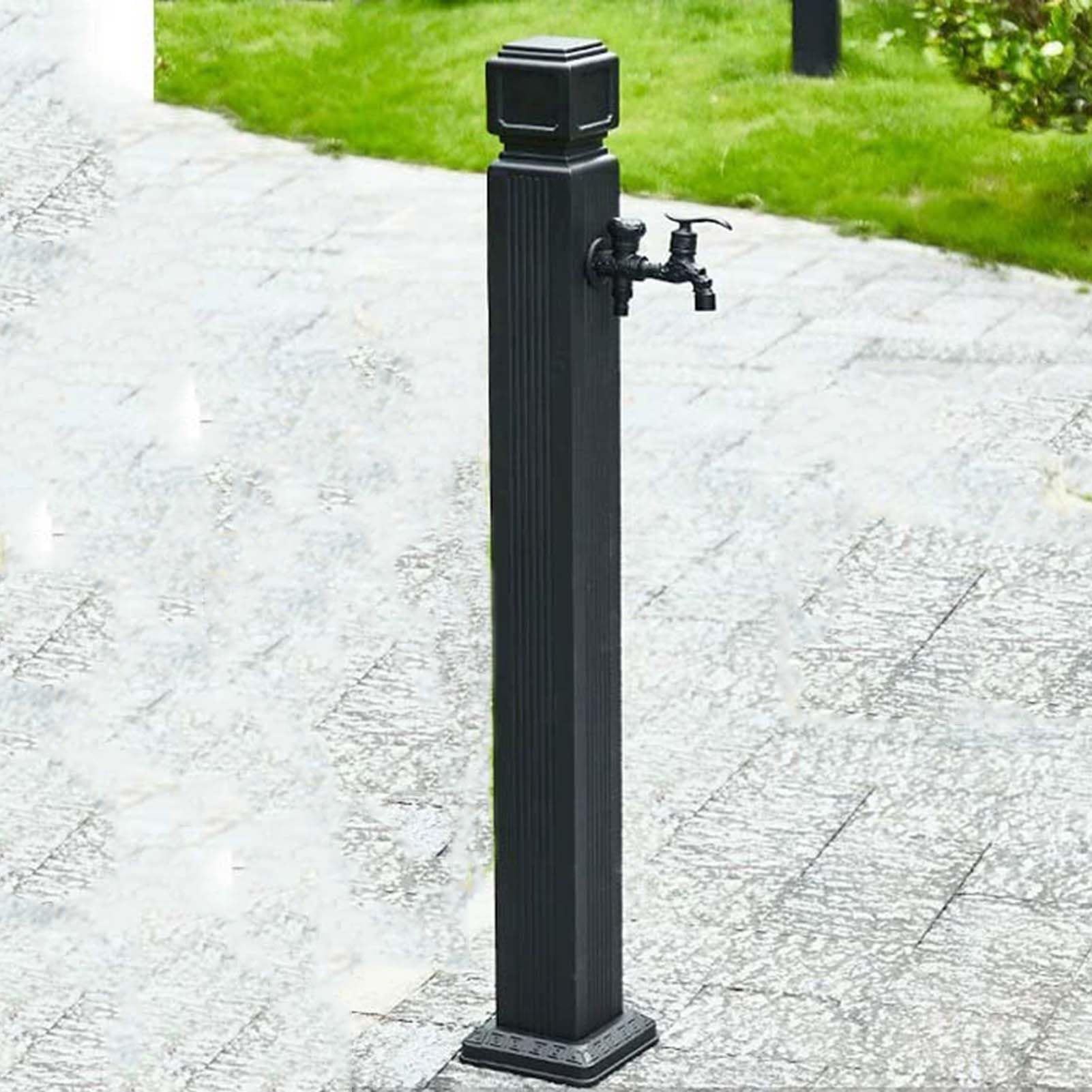 BHGFYXBS Outdoor Faucet Antifreeze Garden Water Column, Weatherproof Brass Hose Stand, Freestanding Hydrant Fountain For Car Washing & Plant Watering, & Stylish,size_name-110cm kit 2