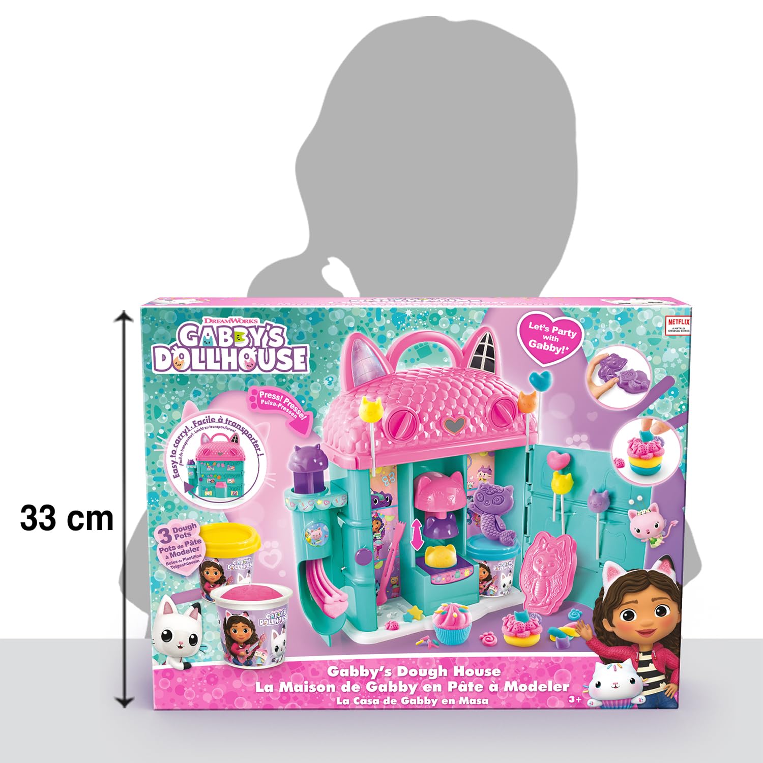 Canal Toys - La Maison de Gabby en Pâte à Modeler pour Enfants de 3 Ans+ - Activité Manuelle - Idée Cadeau pour Jouer et Transformer ta Pâte à Modeler dans Les Moule de tes héros préférés - GAB 023