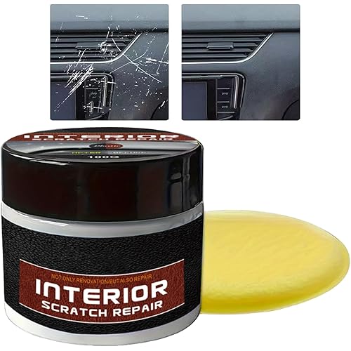 Car Interior Dashboard Scratch Repair Kit, Car Interior RestoreDashboard Restorer, | UV Protection Dashboard Scratch Repair Kit | Portable Wax, Vehicle Parts Restorer