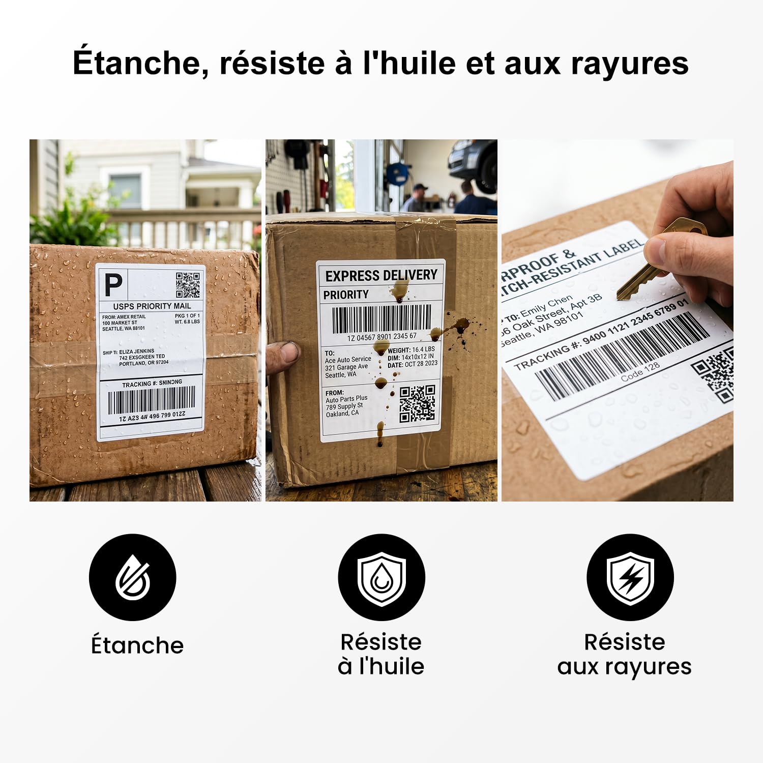 TATTMUSE Une imprimante Portable Rose et 100 étiquettes