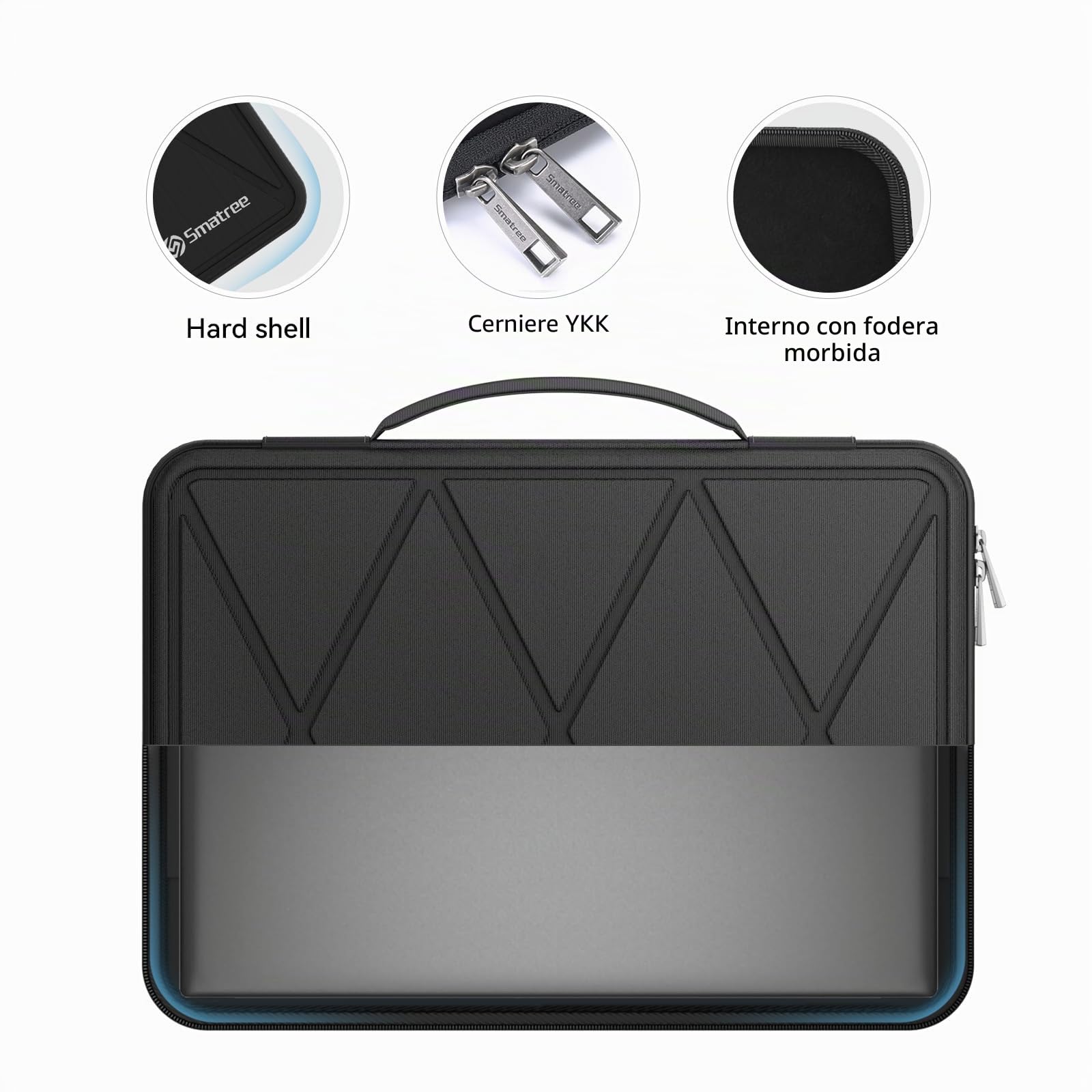 Smatree Custodia protettiva rigida in EVA compatibile con ASUS TUF Gaming F15/A15 Laptop da 15,6 pollici, ASUS TUF Gaming A16 Advantage Edition, ASUS Zenbook Pro 16X OLED da 16 pollici(UX7602) (X8283)