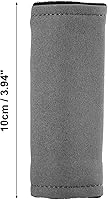 Vista 5 de X AUTOHAUX 2 unids Universal Car Accessories Suede Door Handle Cover Soft Car Handle Protector Gris