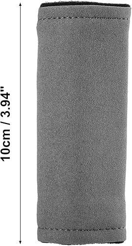 Miniatura 5 de X AUTOHAUX 2 unids Universal Car Accessories Suede Door Handle Cover Soft Car Handle Protector Gris
