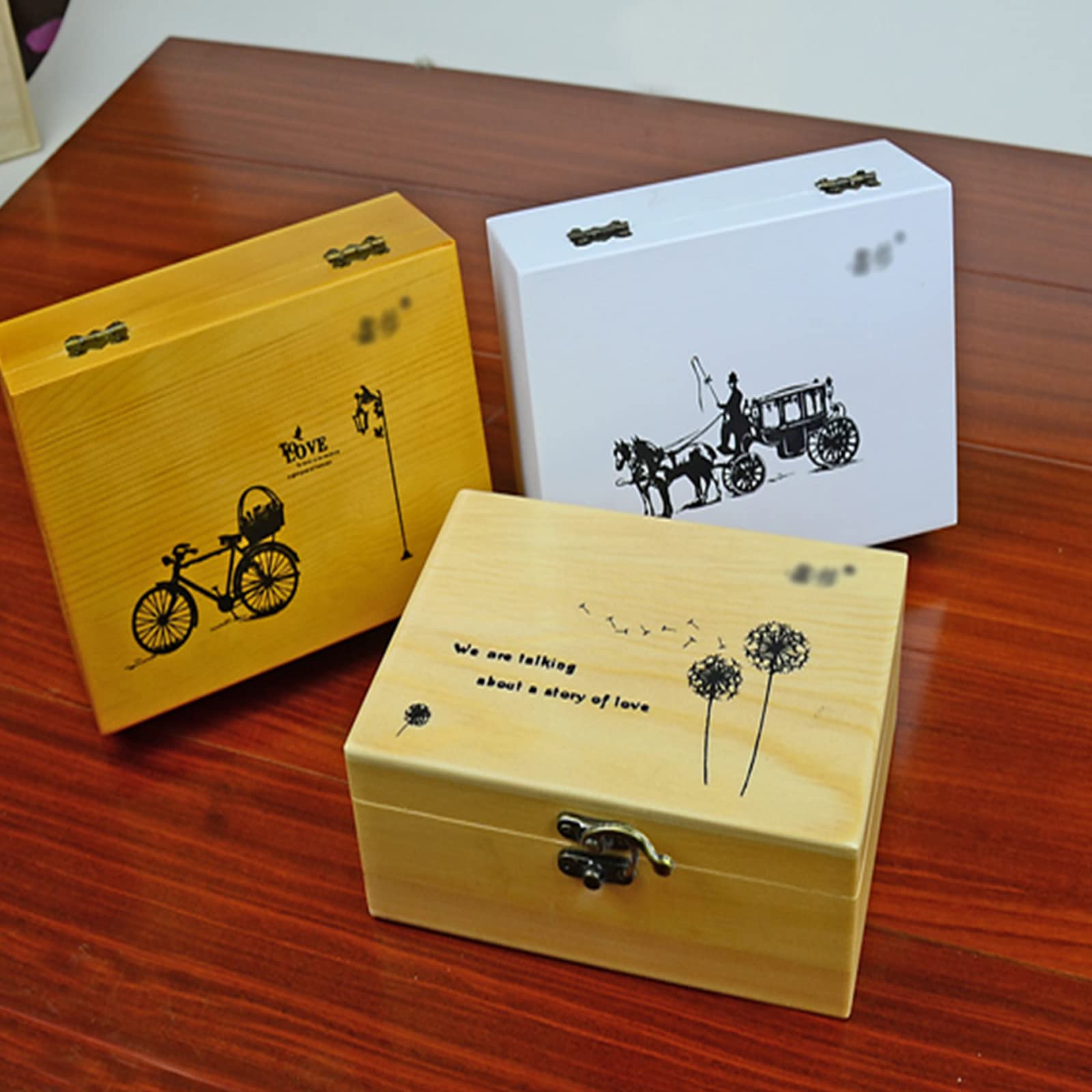 Caja de Costura, Kit de Costura, Caja de Costura de Madera con Accesorios, Adecuada for Principiantes, Hombres, Mujeres, Estudiantes, Blanco (Color : Yellow)