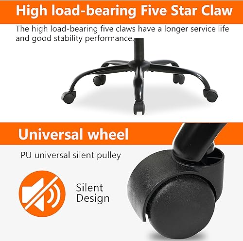 Miniatura 7 de PayLessHere BIFMA - Silla de oficina ergonómica para juegos con soporte lumbar y reposapiés de piel sintética ejecutiva, soporte lumbar y