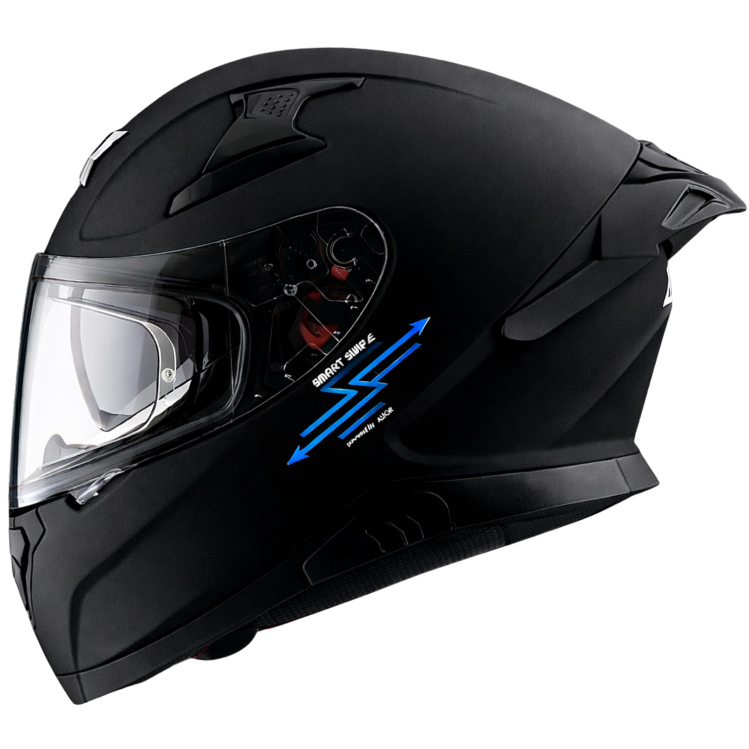 Axor x Altor Apex Smart Bluetooth ECE DOT ISI Certified Full Face Helmet for Bike – Swipe Control, Voice Assistant, Turn-by-Turn Navigation and Dual Visor-Dull Black-L-image-37