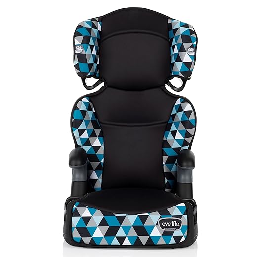 Evenflo Big Kid Highback 2-in-1 Belt-Positioning Booster Car Seat, Boston Blue