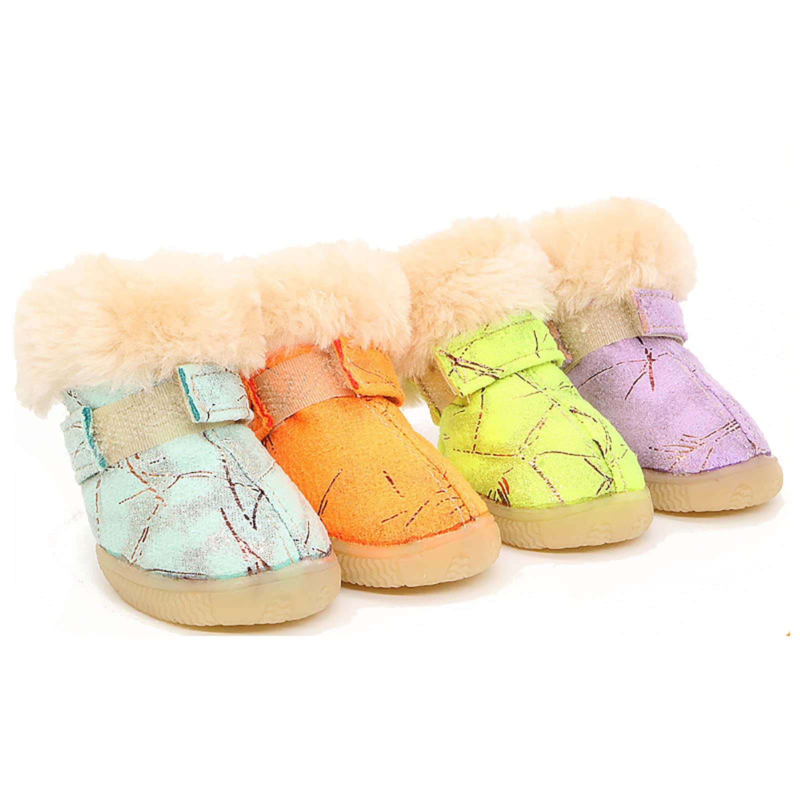 Chaussures de Chien Bottes Chien Chaussure Chien Imperméables pour Petit Moyen Grand Chien Chaussures pour Chiens 4 Pcs