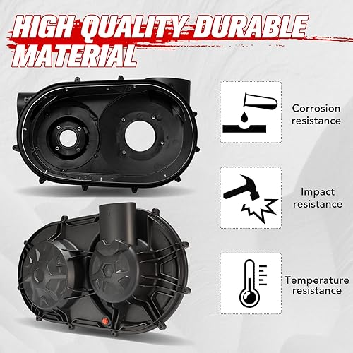 Miniatura 3 de HAKA TOUGH X3 Cubierta de carcasa de embrague exterior e interior con cubierta de cinturón interior de aluminio Protector de protección para