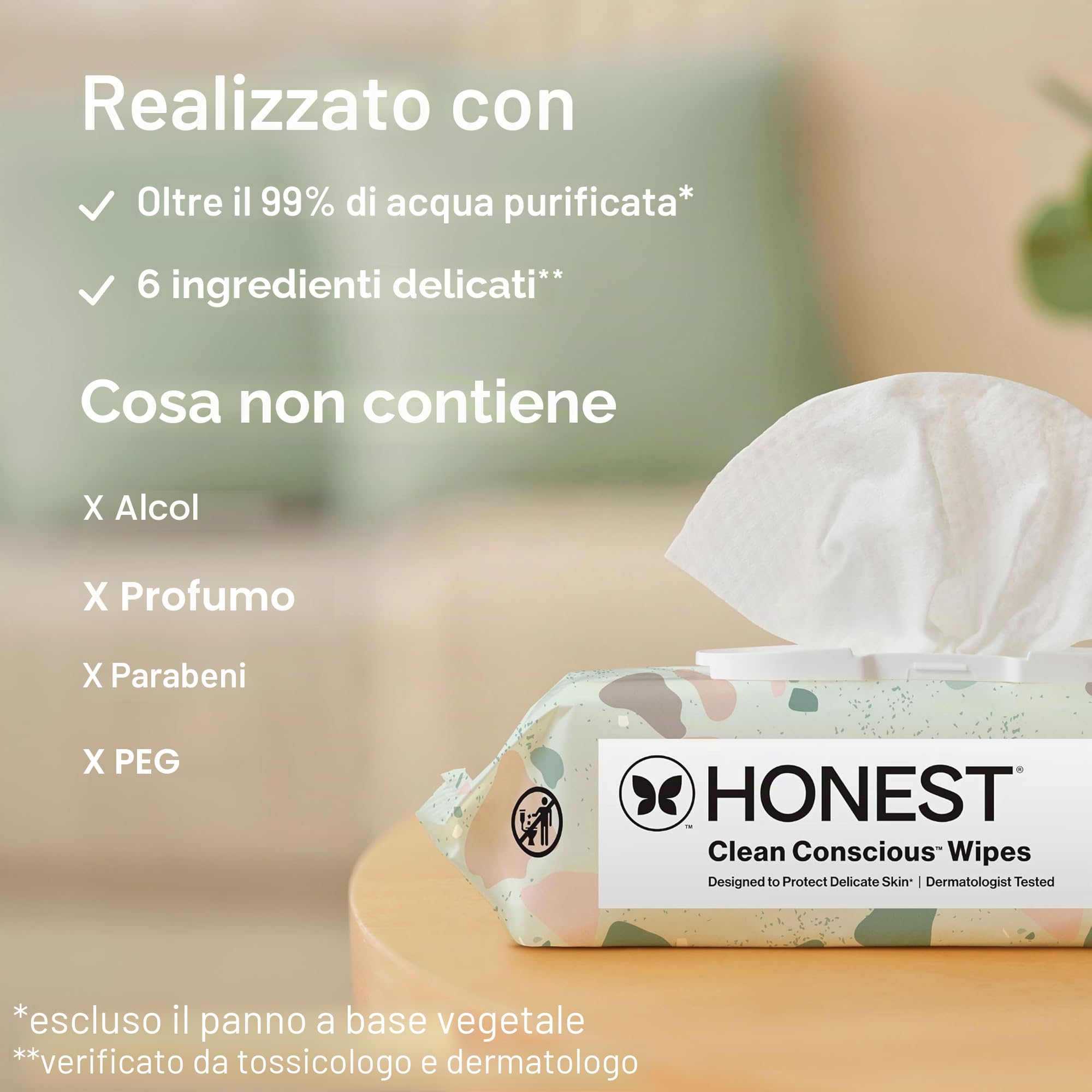 The Honest Company - Wipes onesti - 288 Wipe