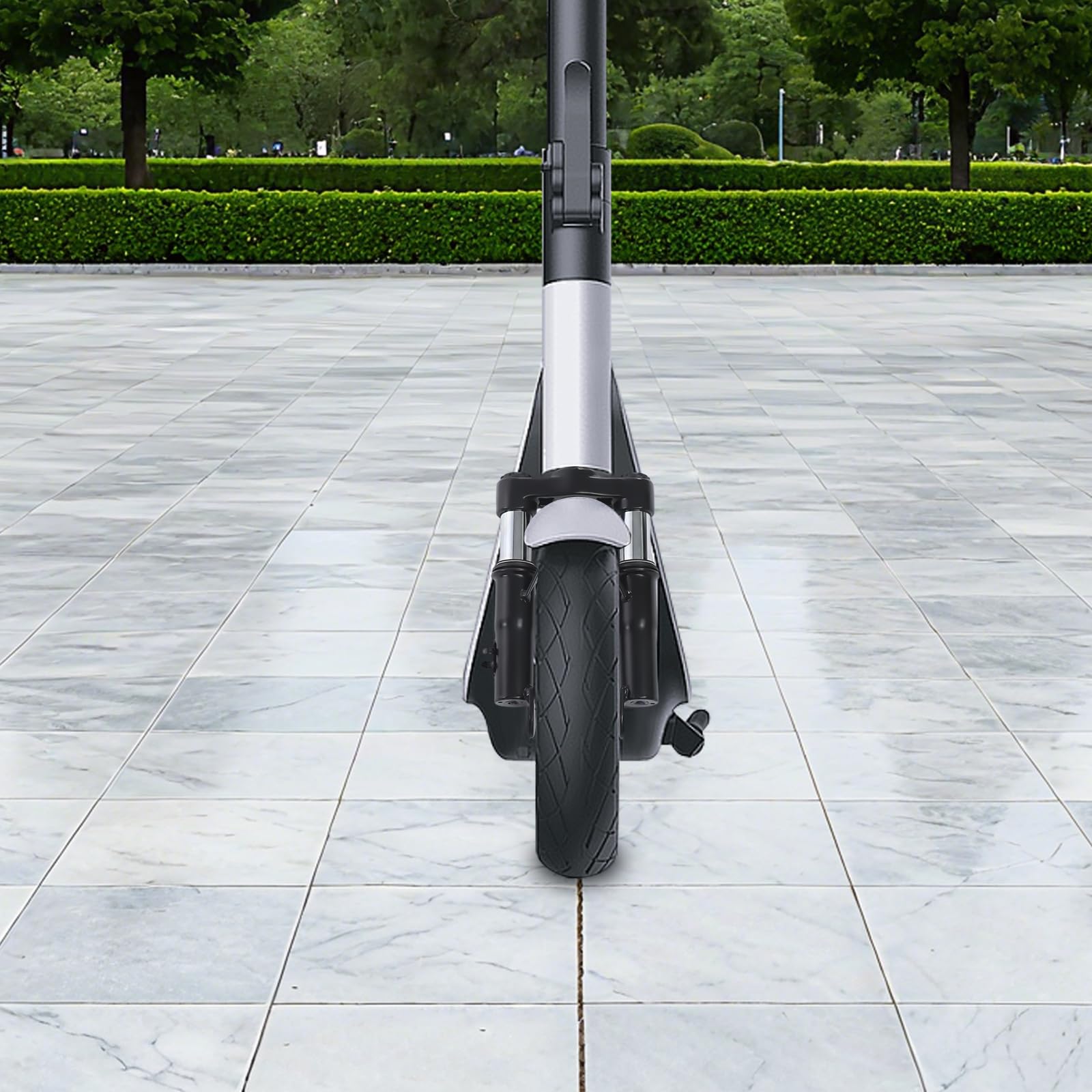 Trottinette électrique fourche avant 14 x 38 cm pour Xiaomi M365, 1S, Pro, Pro2 et Mi3, fourche à suspension avec amortisseur en alliage d'aluminium, béquille et garde-boue, noir