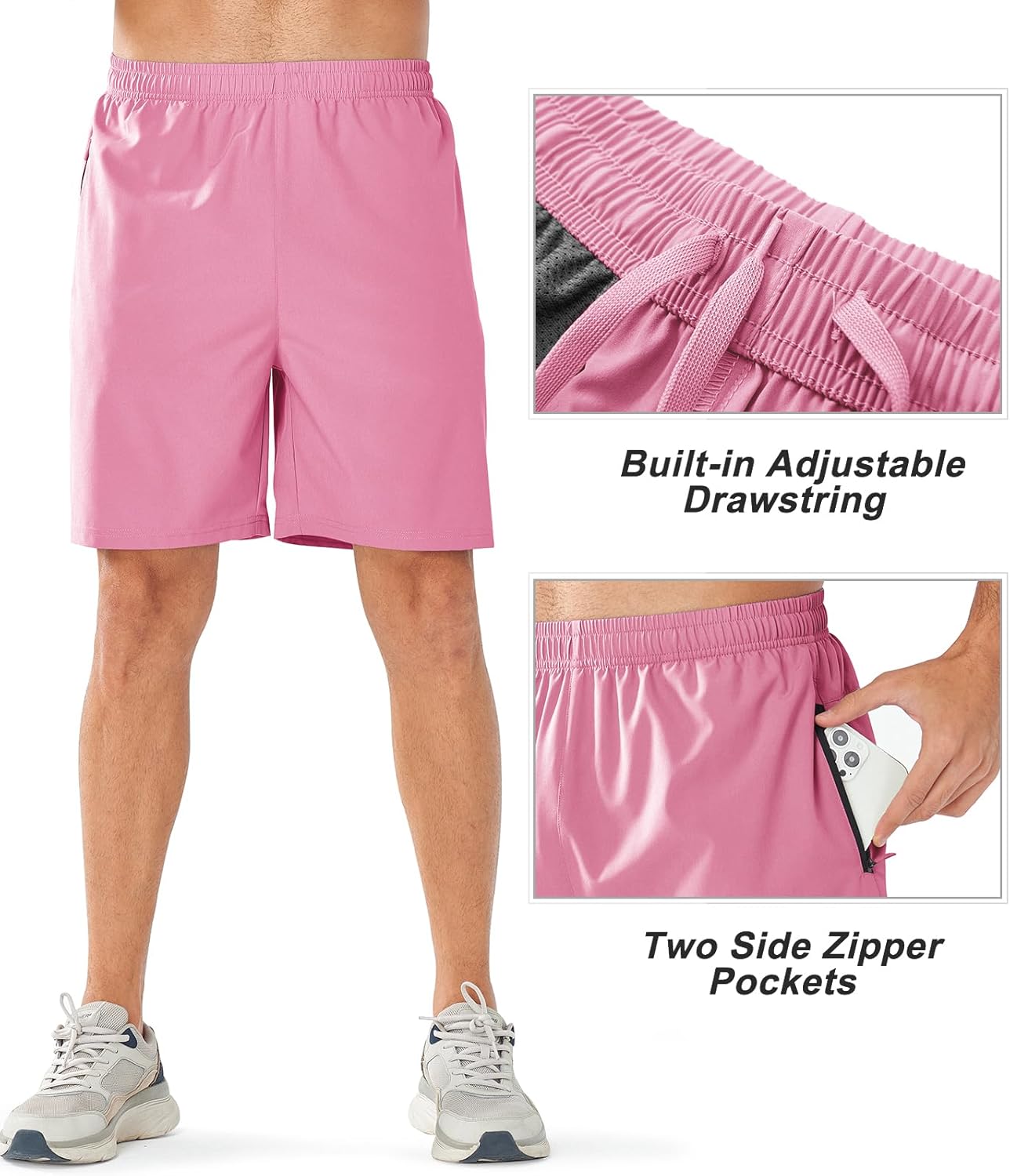 NORTHYARD Men's Athletic Running Shorts Quick Dry Workout Shorts Lightweight Sports Gym Basketball 7"/ 9"/ 5" Tennis Hiking - Image 4