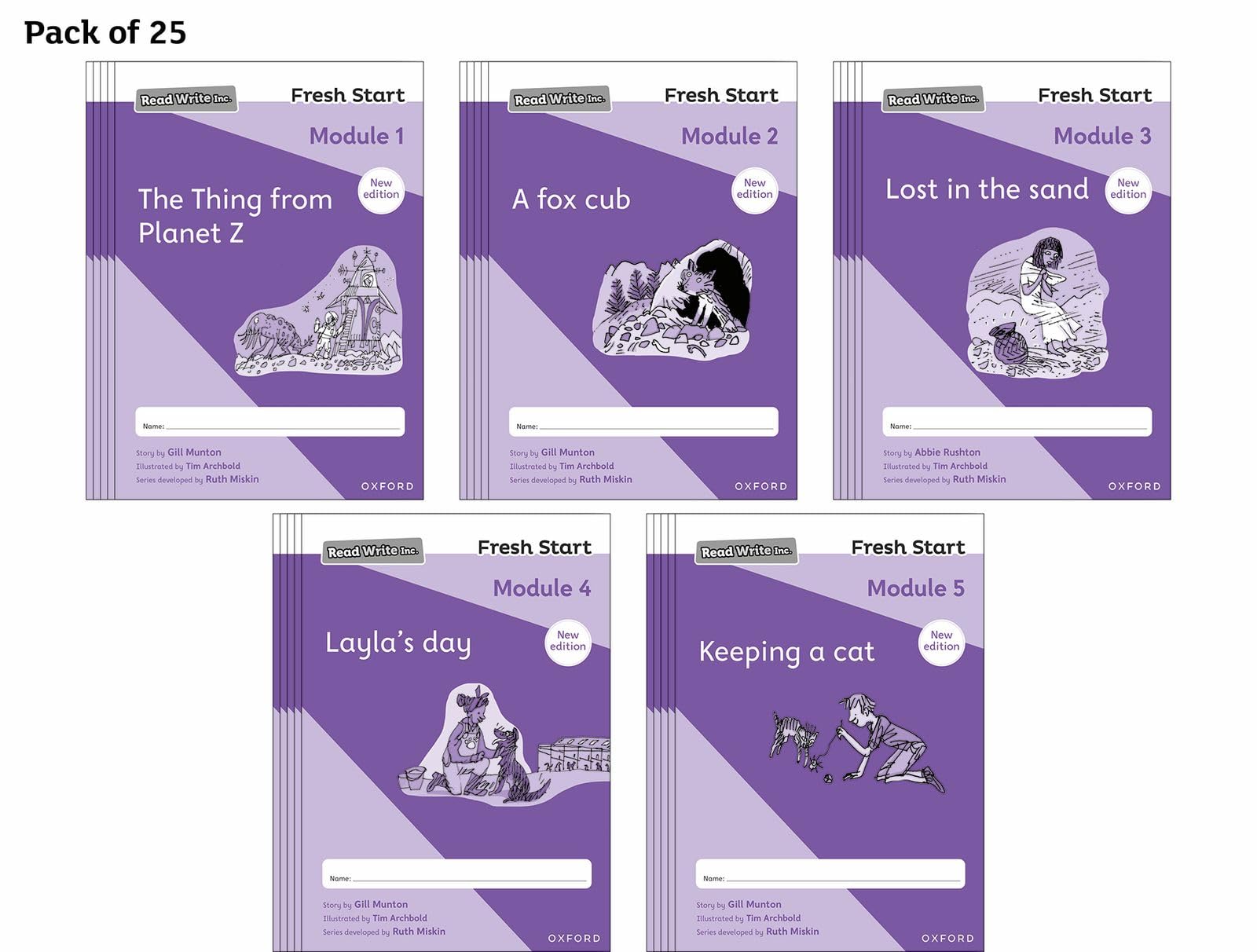 Read Write Inc. Fresh Start 2024 Modules 15  Pack of  by Abbie Rushton PAPERBACK
