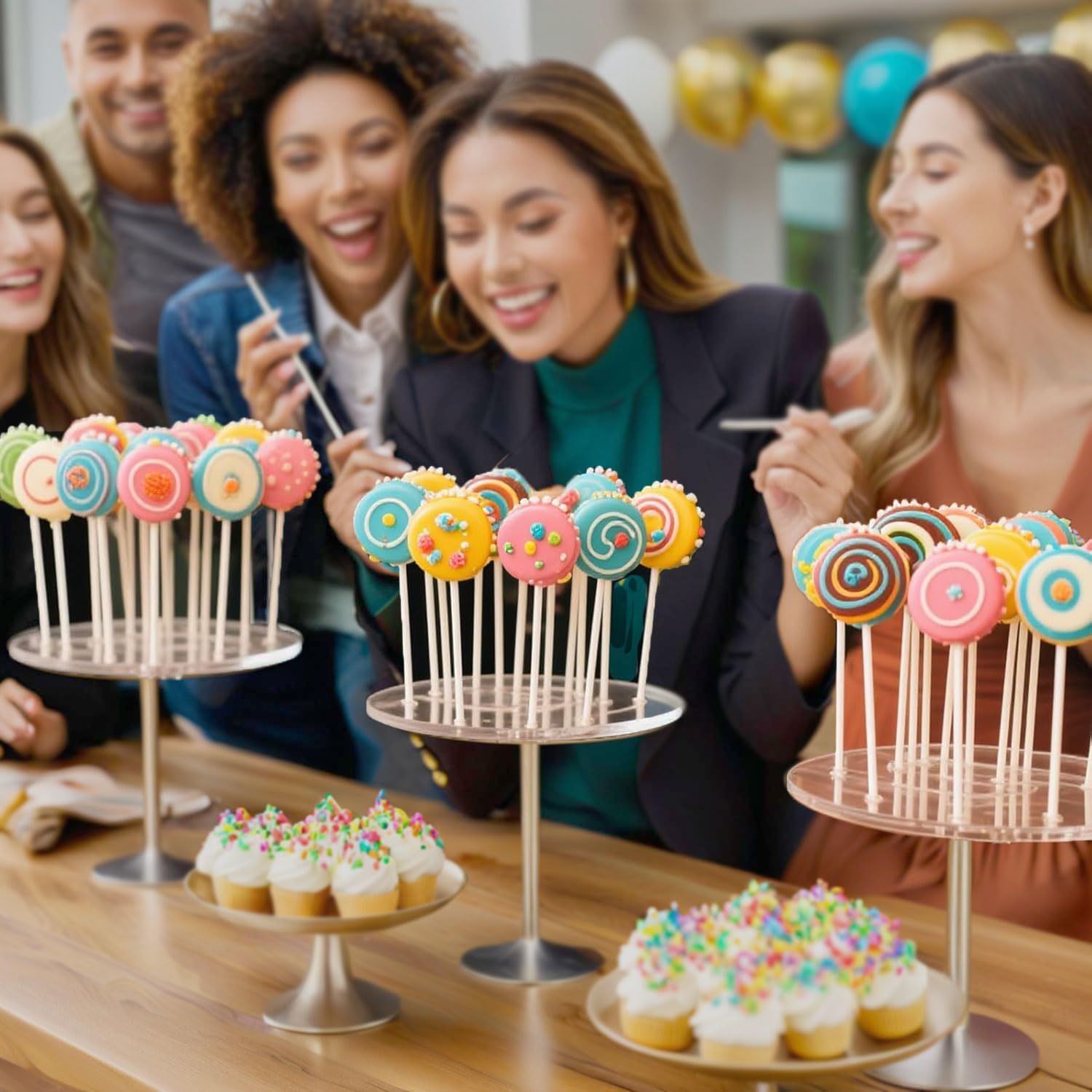 Stainless Steel Cake Pop Mold Set with Pusher – Reusable Cake Pop Cutter Kit for Perfect Round Treats – Durable Baking Tools for Birthdays, Weddings, and Home Use – Includes Cutter & Pusher