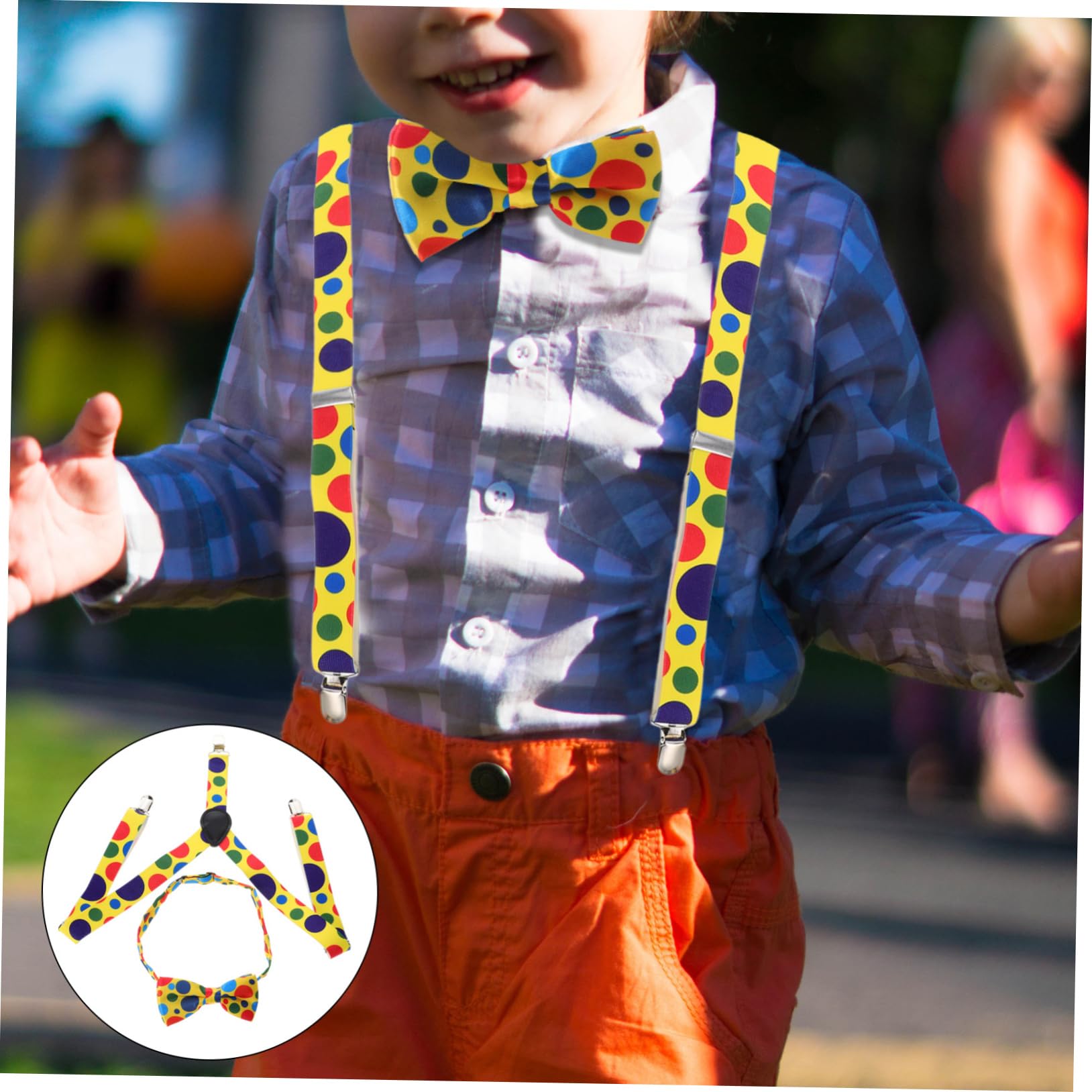 Accesorios para pajaritas infantiles con tirantes metal disfraz cosplay