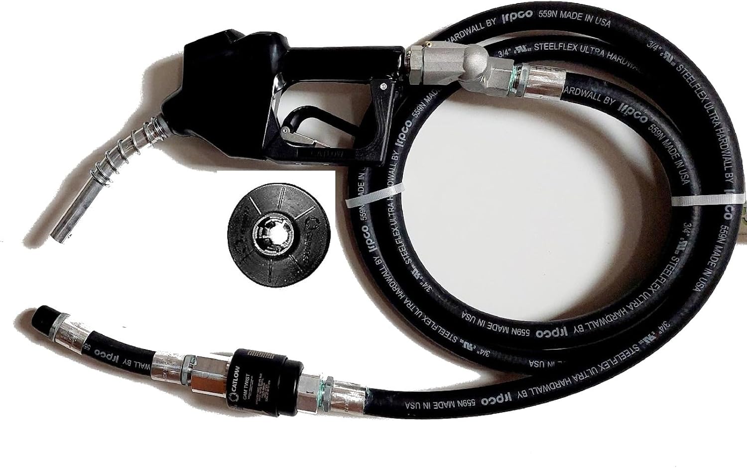 Catlow 3/4 Gasoline Hose nozzle Breakaway, swivel, Whip hose package HA003