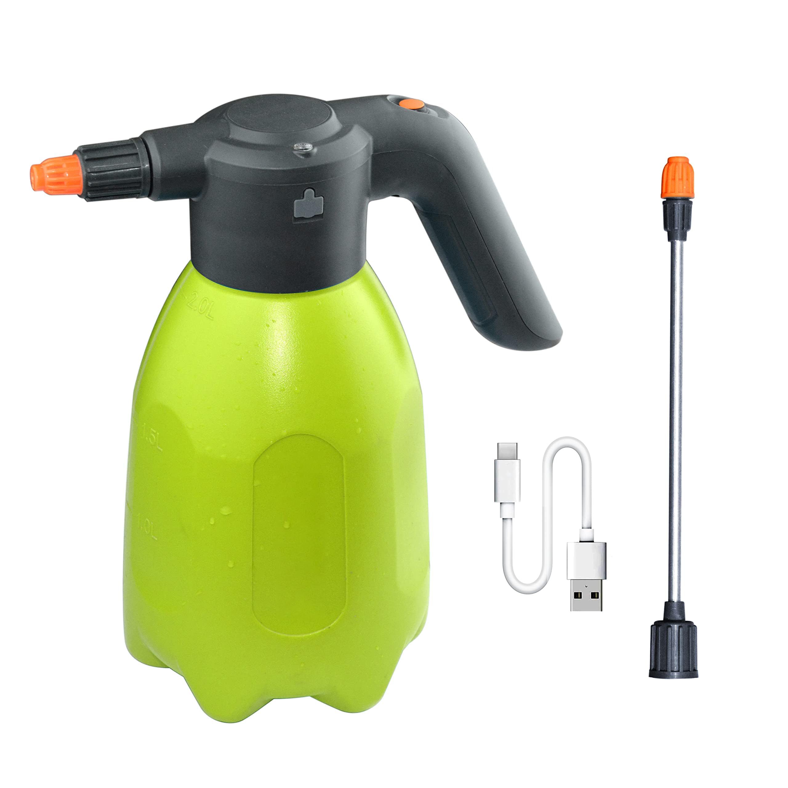 KASTWAVE ES2-PRO Electric Spray Bottle 2L/0.5Gallon, Rechargeable Battery Powered Sprayer Spray 60 Bottles On a Single Charge, Automatic Plant Mister，Pump Sprayer,Indoor Watering Can For Plants