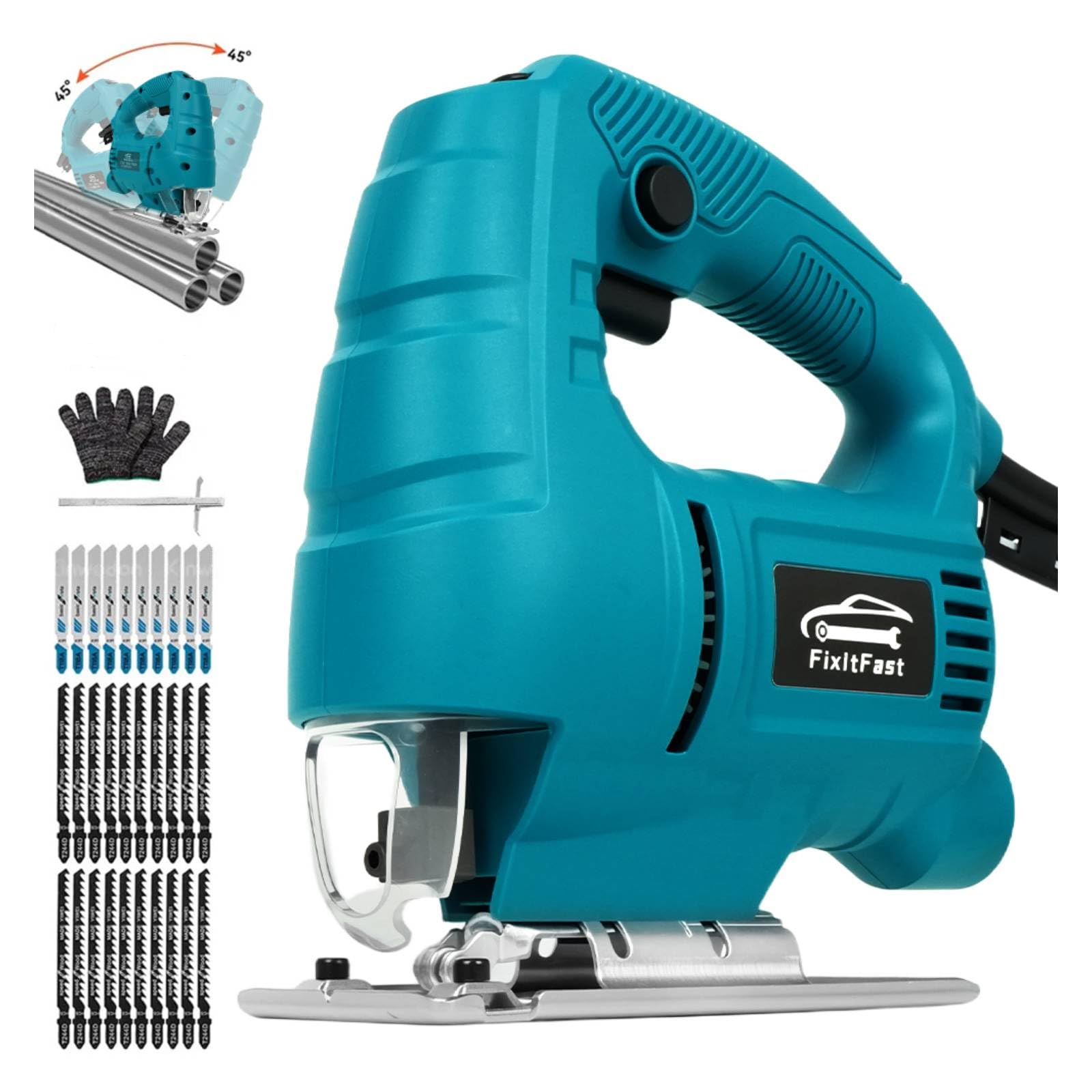 FINYQBET Serra Tico Tico Elétrica 1150W para Cortes Curvos e Retos em Madeira
