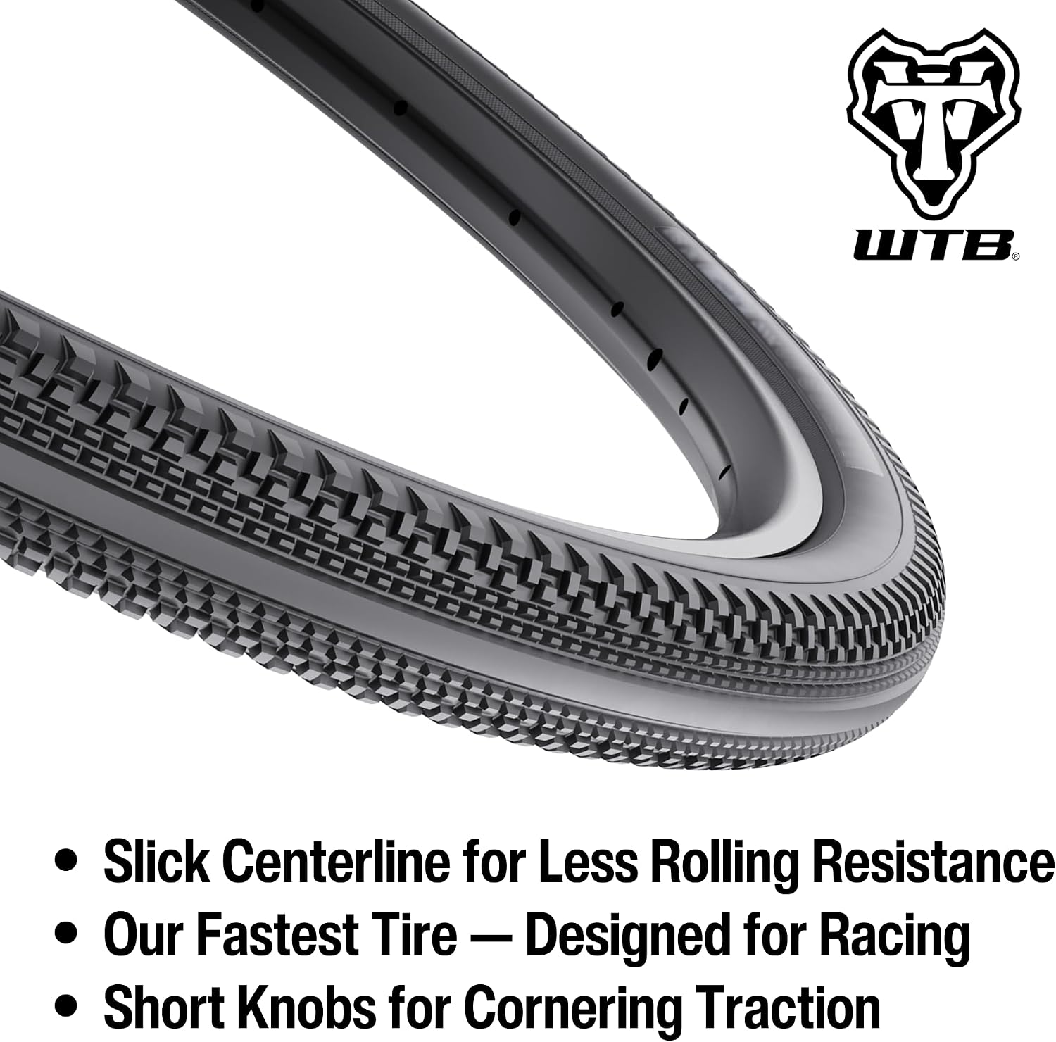 WTB Vulpine S Gravel Bike Tire (700c) Tubeless Folding - Racing Tire w/Slick Centerline - SG Puncture Protection (Black/Tan)