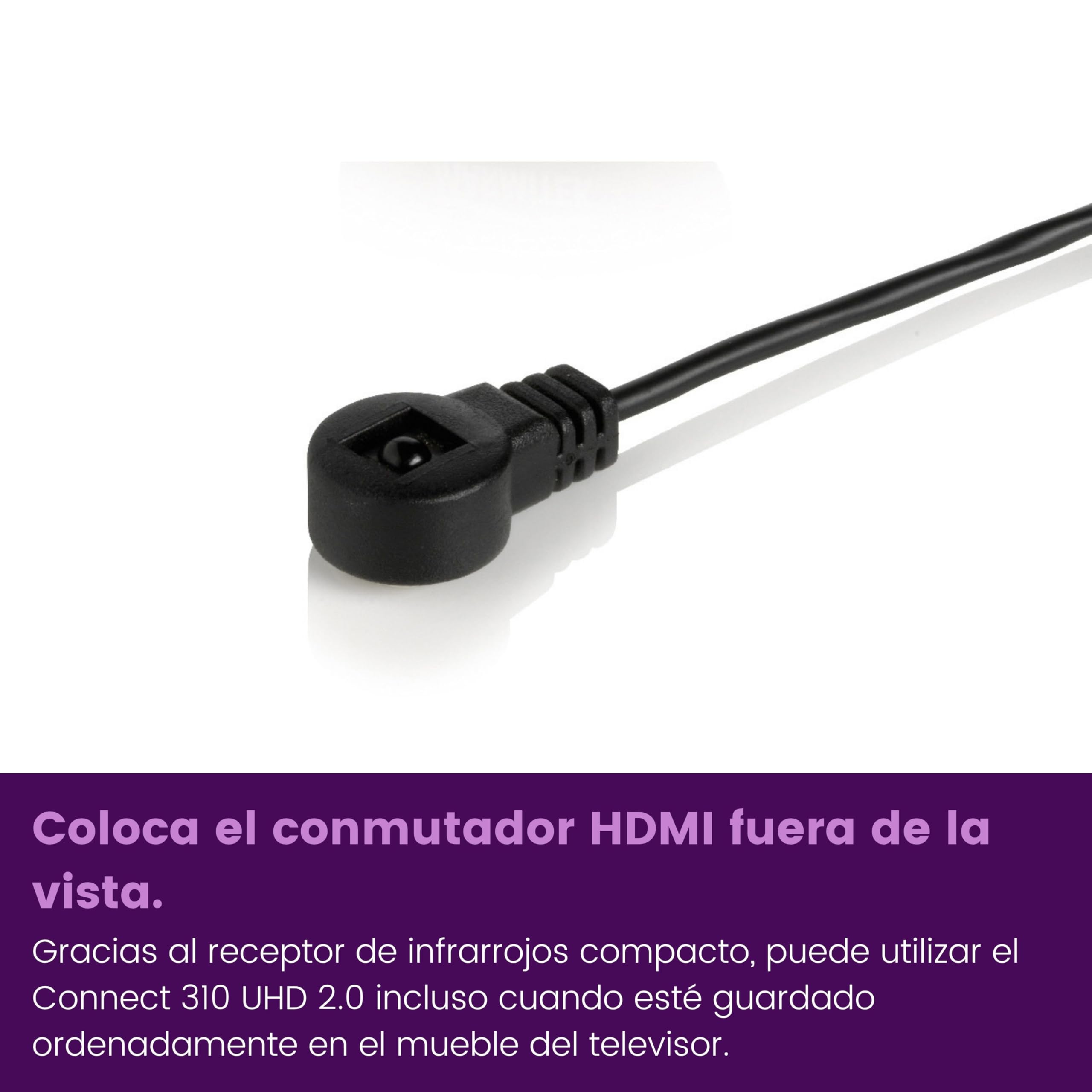 Marmitek Connect 310 UHD 2.0 - Switch HDMI 4K60 3 entradas 1 Salida UHD