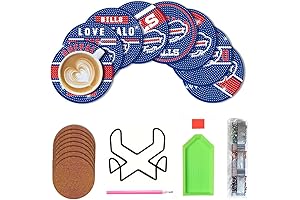 Bartogro 8 Pcs Diamond Painting Coasters Kit