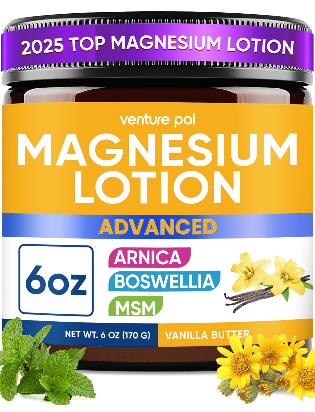 Amazon.com: Magnesium Lotion with Arnica, MSM & Boswellia