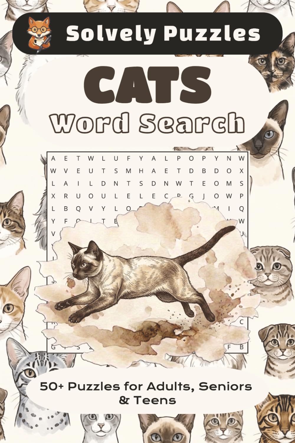 Cats Word Search Book: Word Searches with Easy to Read Print about Cats, Cat Activities, All Things Cat Related and More | 6x9 inches, 110 pages | 50+ ... Gift for Vacations, Holidays and Free Time