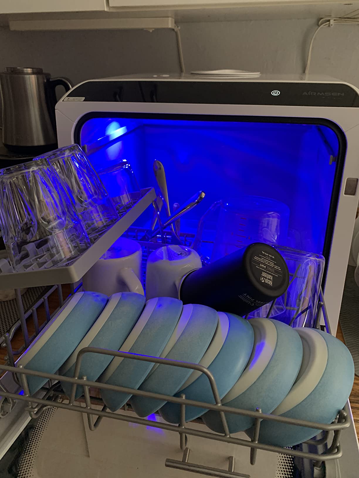 33/mo Finance AIRMSEN AETDQR03 Portable Countertop Dishwasher