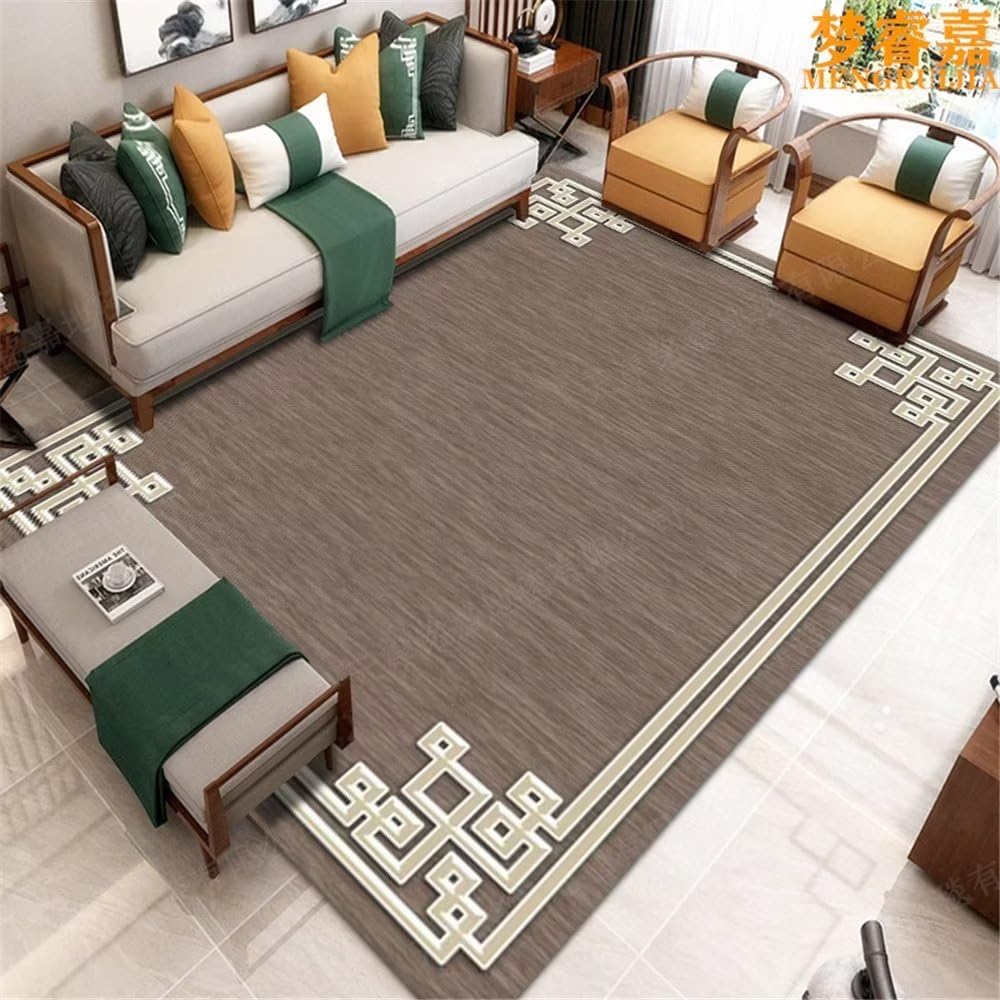 Tapis decoration chambre ado fille gris foncé géométrique 140x200