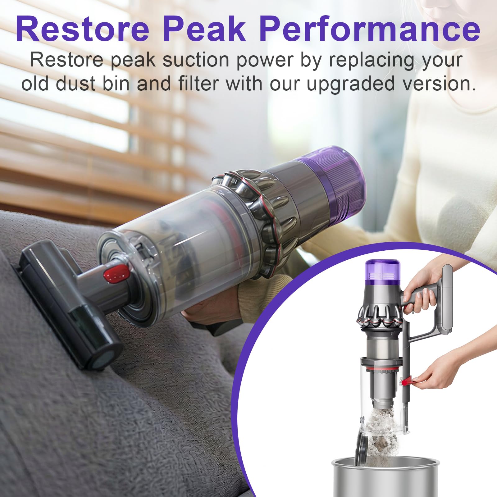 Dyson V11 V15 Filter Replacement - Lemige -5