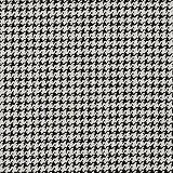 Black and Off-White Classic Houndstooth Jacquard Upholstery Fabric by The Yard - SKU: Mirage Onyx
