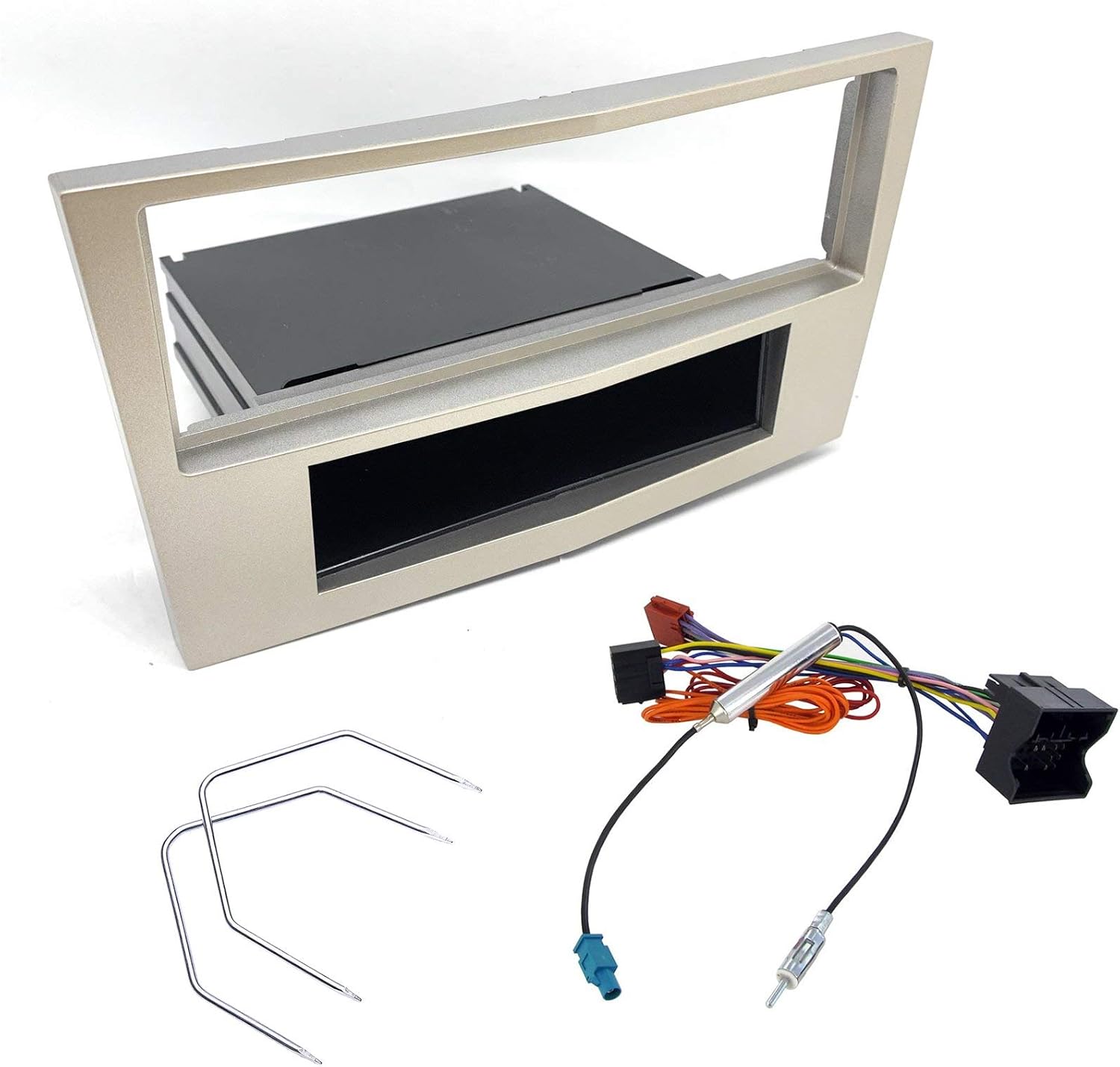 Kit Montaggio Autoradio 9 Pollici Sound Way Per VW, Seat E Skoda – Mascherina Nera, Adattatore Antenna E Cavo ISO Inclusi