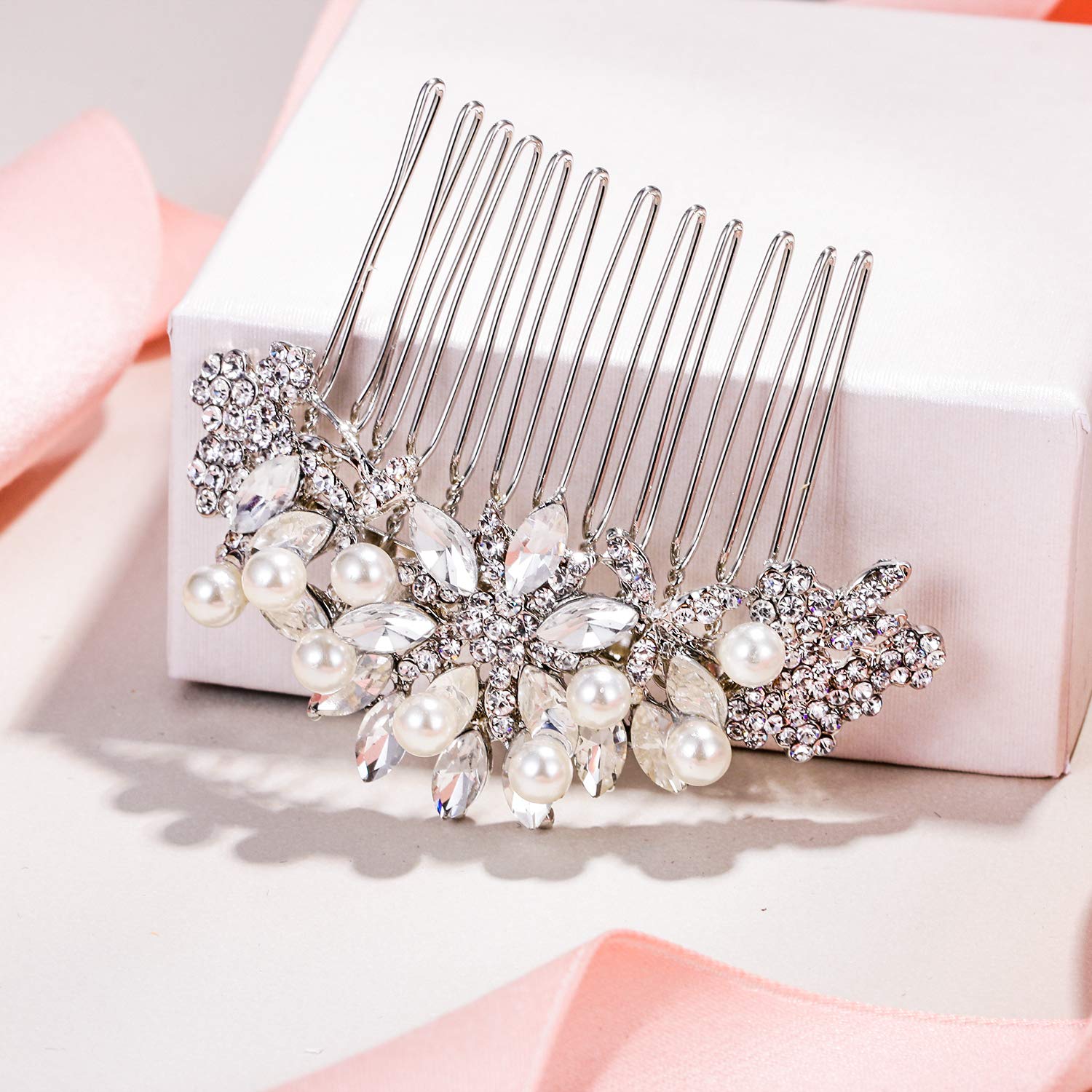 Amazon.com : EVER FAITH Wedding Hair Accessories Austrian  display picture 2