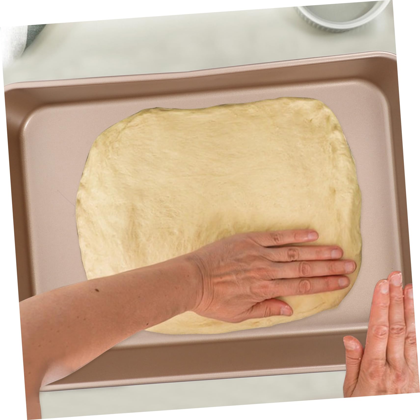 Abaodam 3pièces Moules à Pâtisserie Rectangulaires Tôle Acier Antiadhésifs Pour Biscuits Lasagnes Pain Compatibles Four
