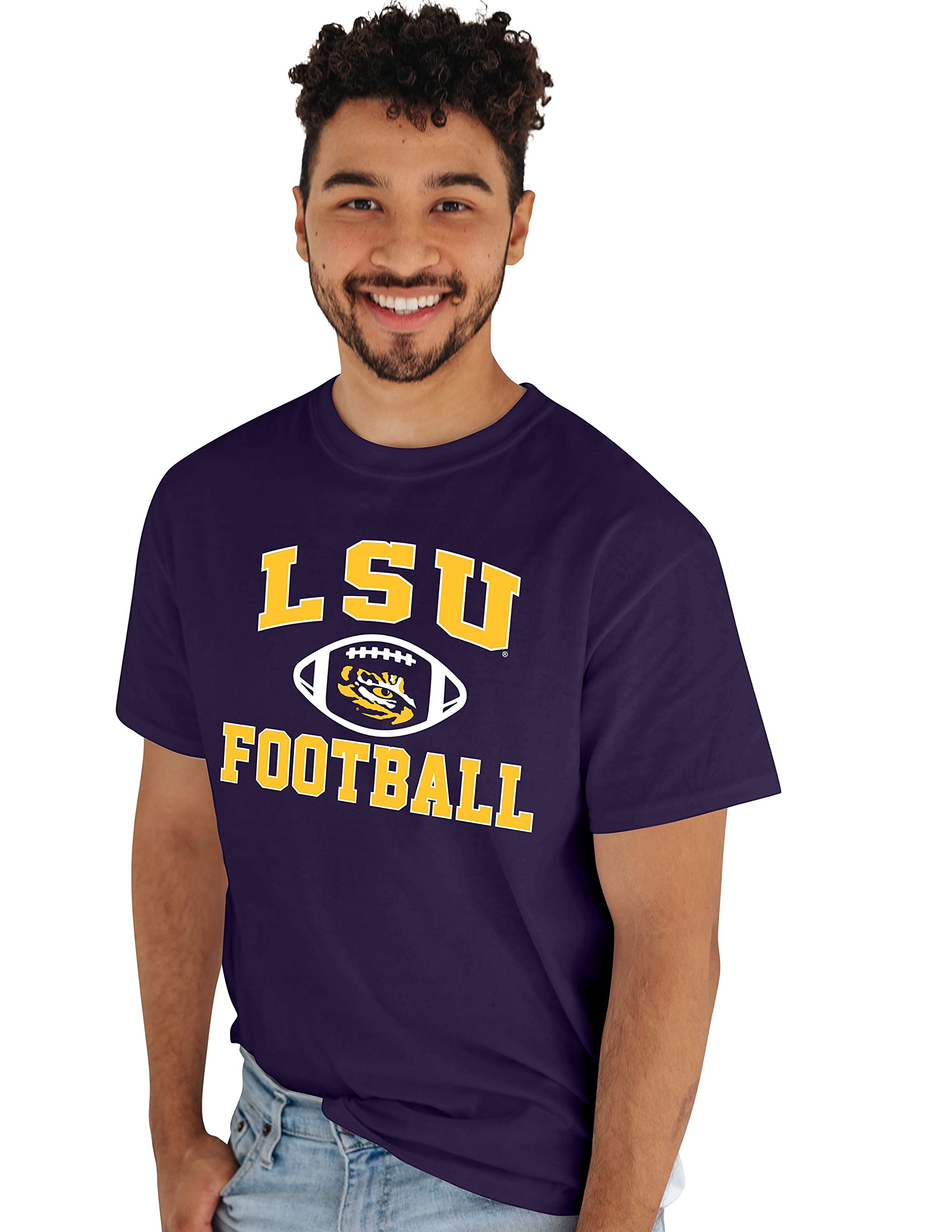 Blue 84 Men's Team Color T Shirt Football, Medium