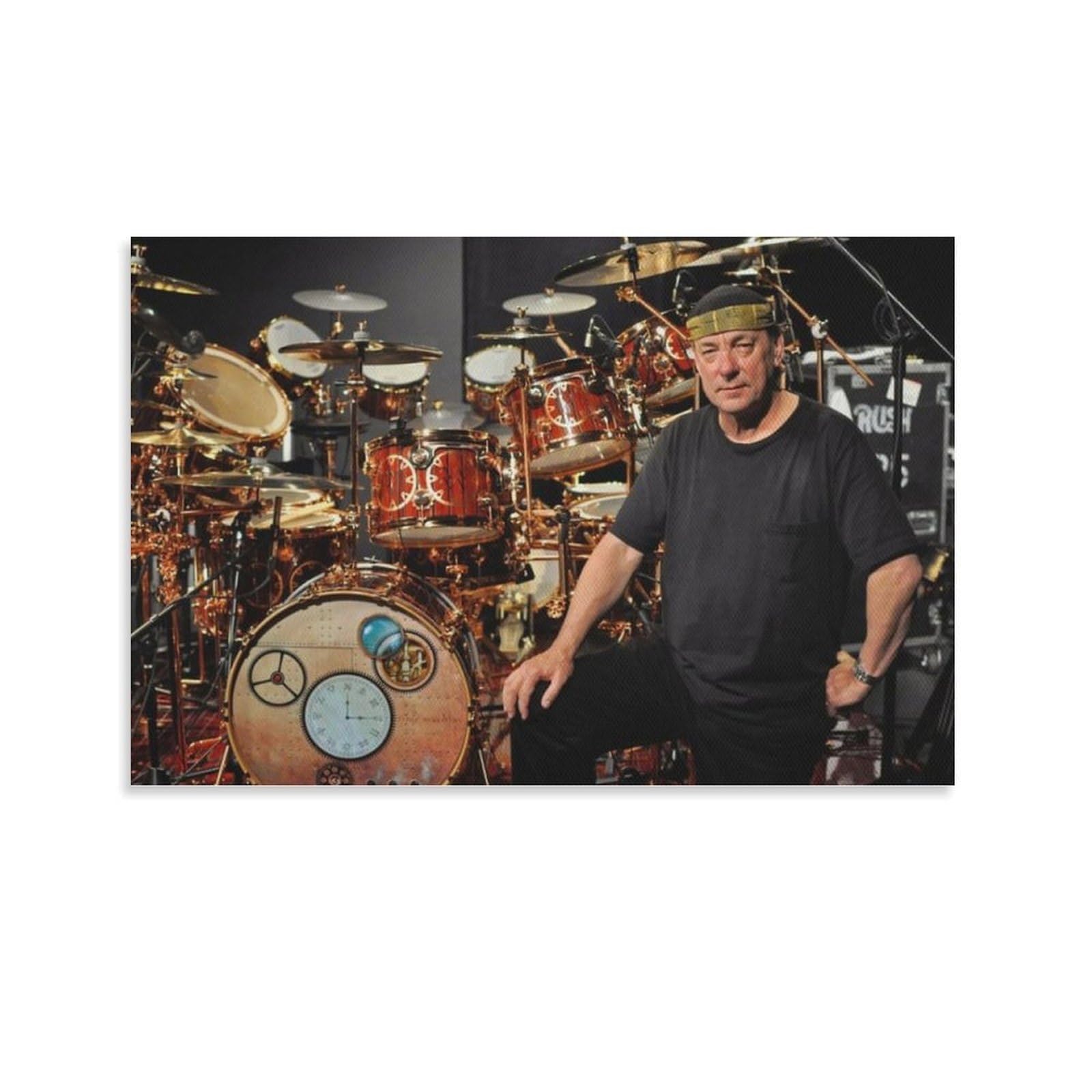 FCOIN Neil Peart Canvas Poster Posters Wall Art Painting Canvas Prints Decor Poster Artworks 16x24inch(40x60cm)