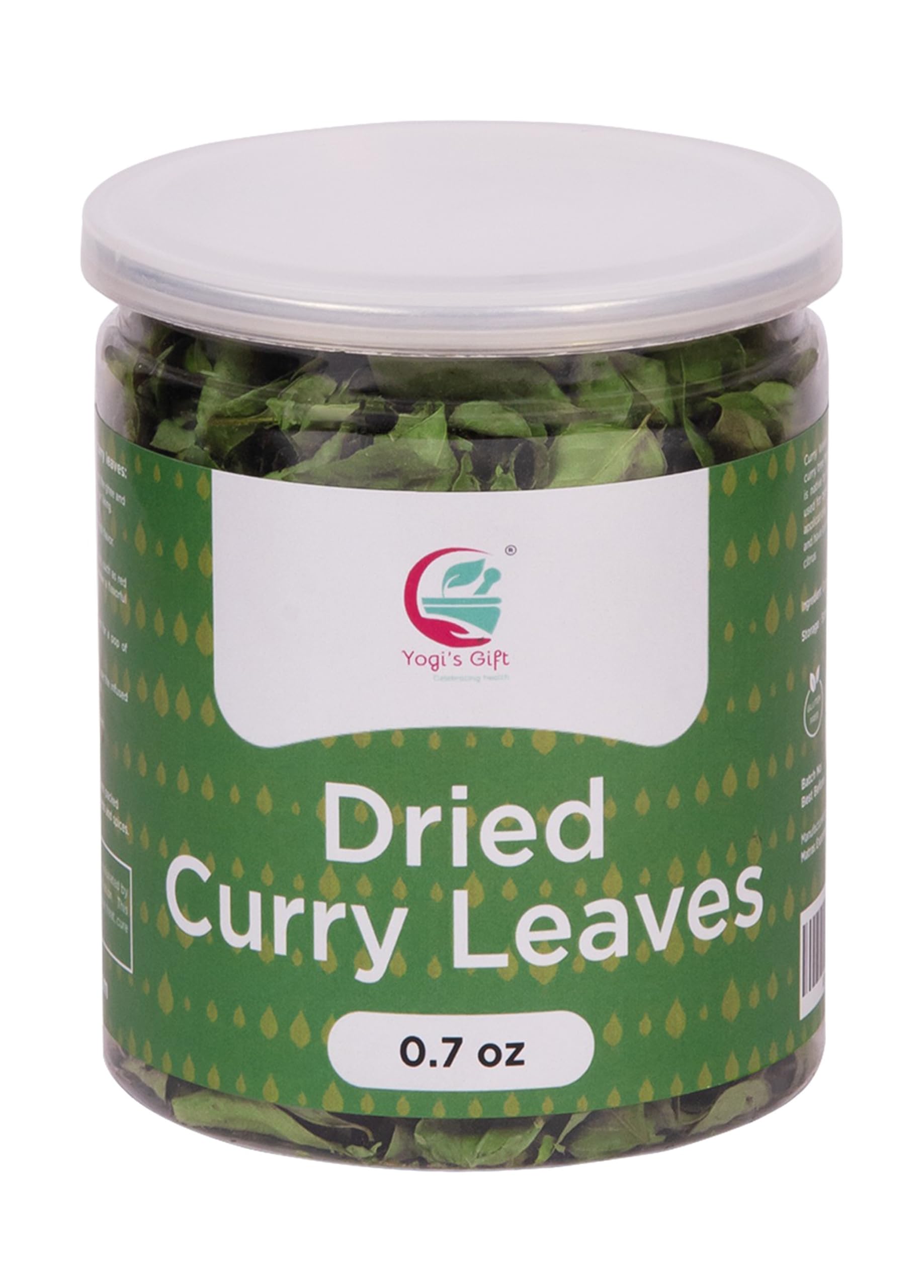 Dried Curry Leaves 0.7 Oz (900+ Leaves) | Aromatic Flavor of Whole Curry Leaves | Kari Patta | Tray Dried Fresh Cury Leaves | Whole Herb to Flavor all Food | Natural Herbs