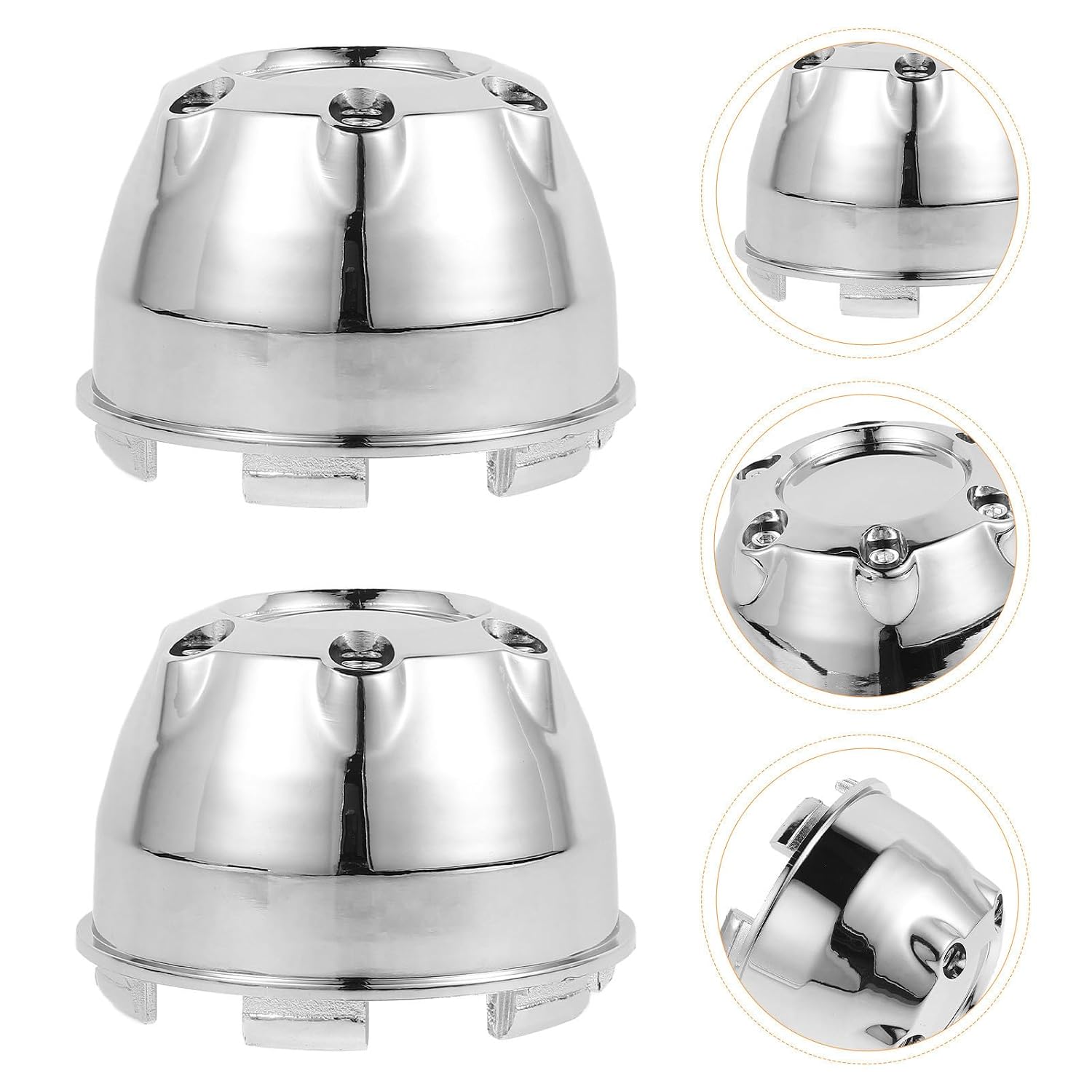 YARNOW 4pcs Plastic Wheel Lug Nut Covers for Car and ATV Wheels, Dustproof Design with Easy Installation, Metallic Finish Hub Caps for Outdoor Adventures and Offroad Vehicles Protection