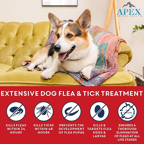 Miniatura 2 de Apex Plus - Tratamiento de pulgas para perros, perros XL (89-132 libras)  Pulgas de perro, garrapatas, huevos de pulgas, larvas de pulgas y medicina