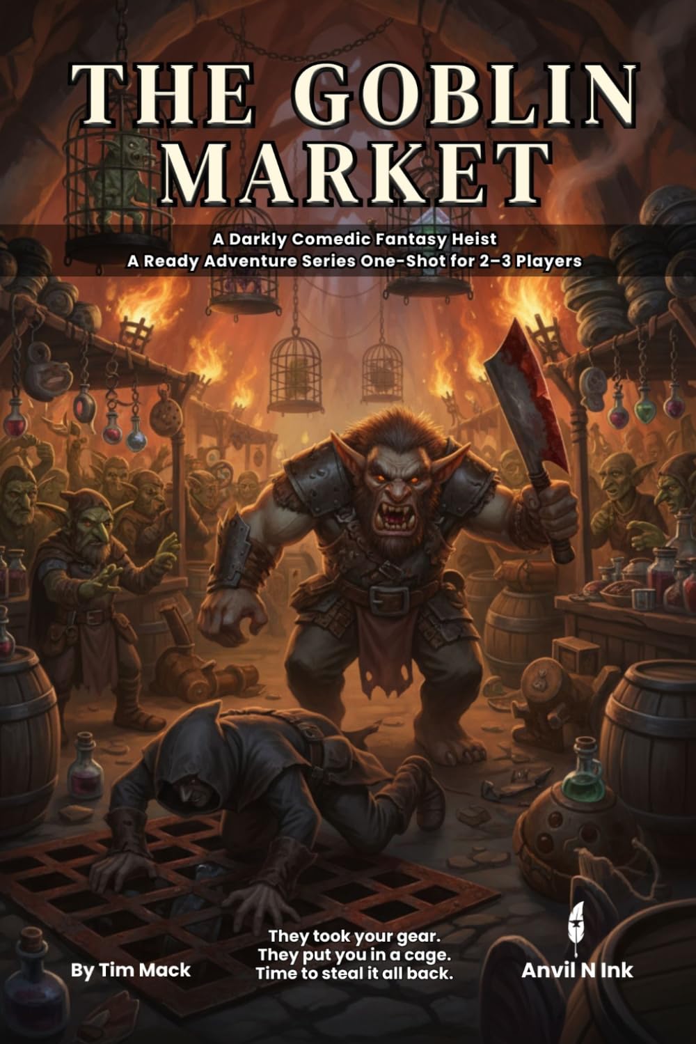 The Goblin Market: A 5e-Compatible One-Shot Adventure for Small Groups | Escape the Auction Block, Game Master Ready (The Ready Adventure Series)